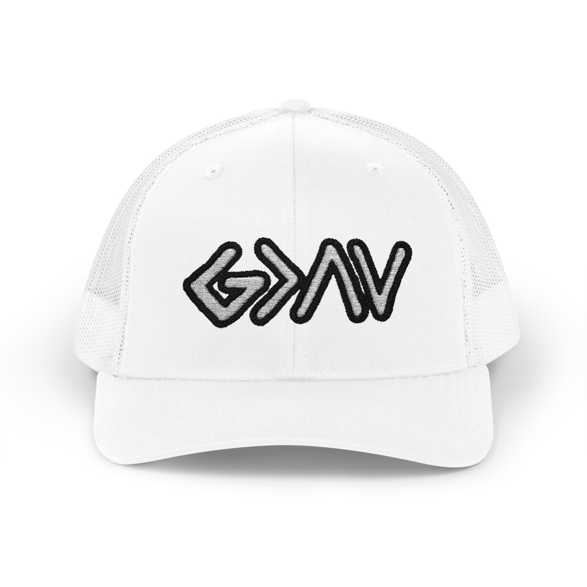 PR3PARED GOD>Ups & Downs Trucker Cap – Embroidered Snapback Mesh Hat