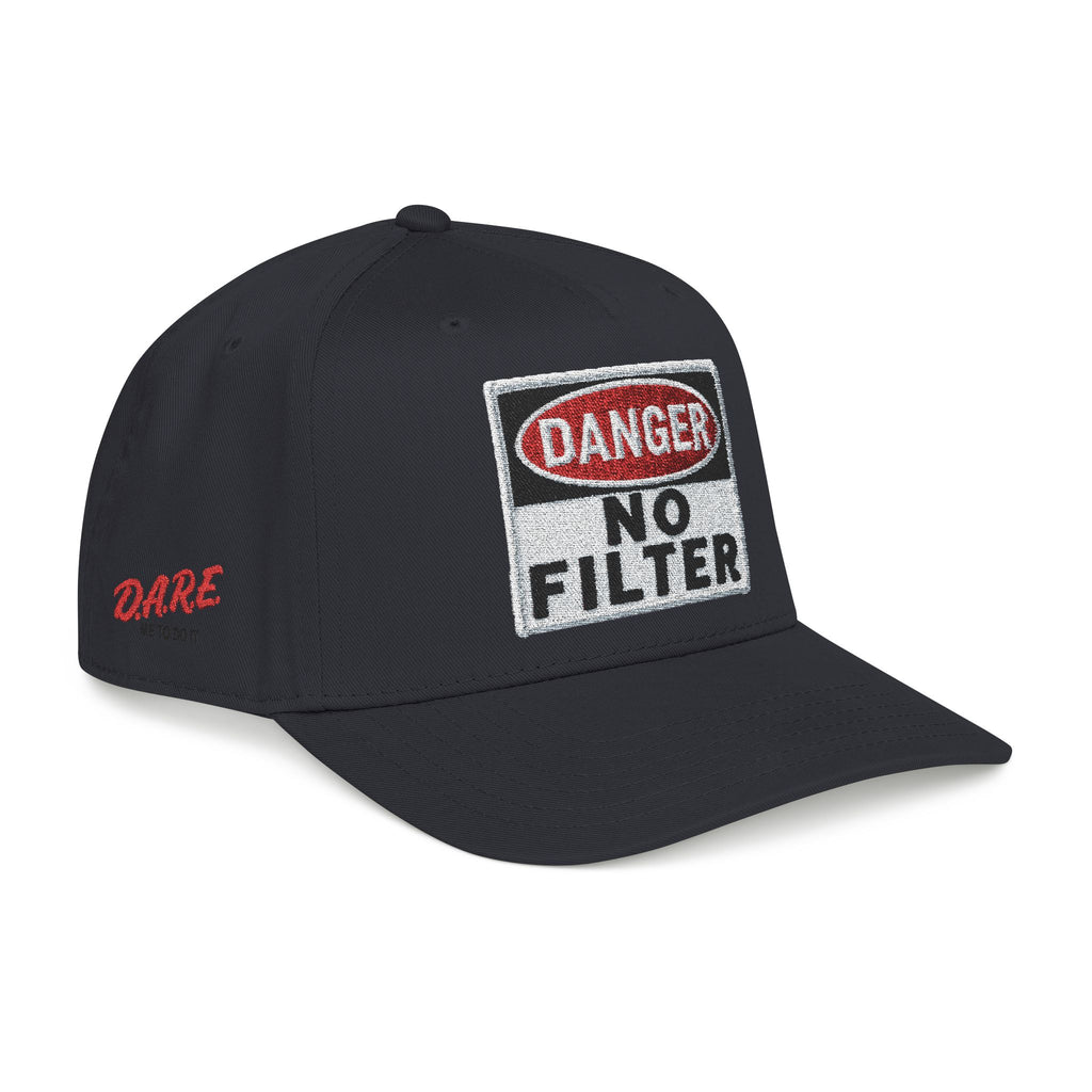 PR3PARED No Filter Baseball Cap — 'Danger' Graphic Mid Profile Hat