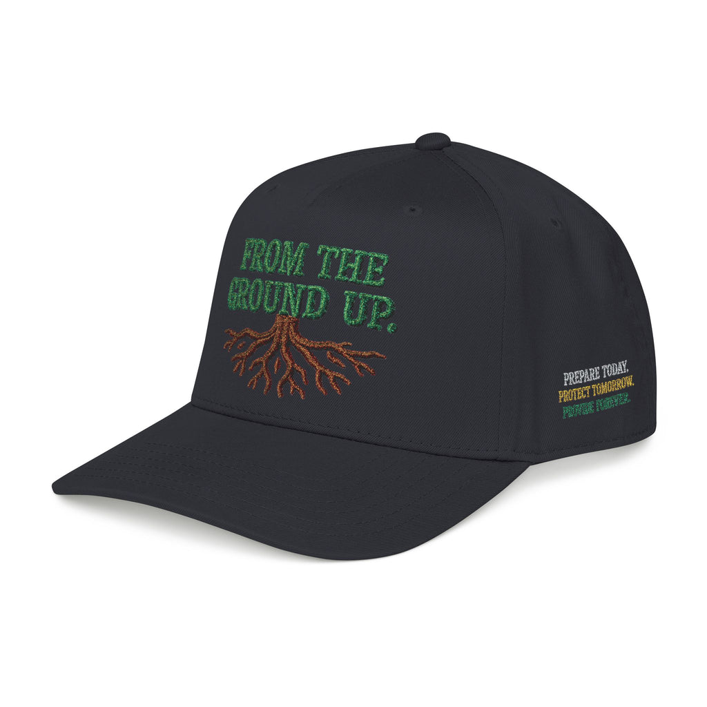 PR3PARED Mid Profile Embroidered Baseball Cap - From The Ground Up Hat