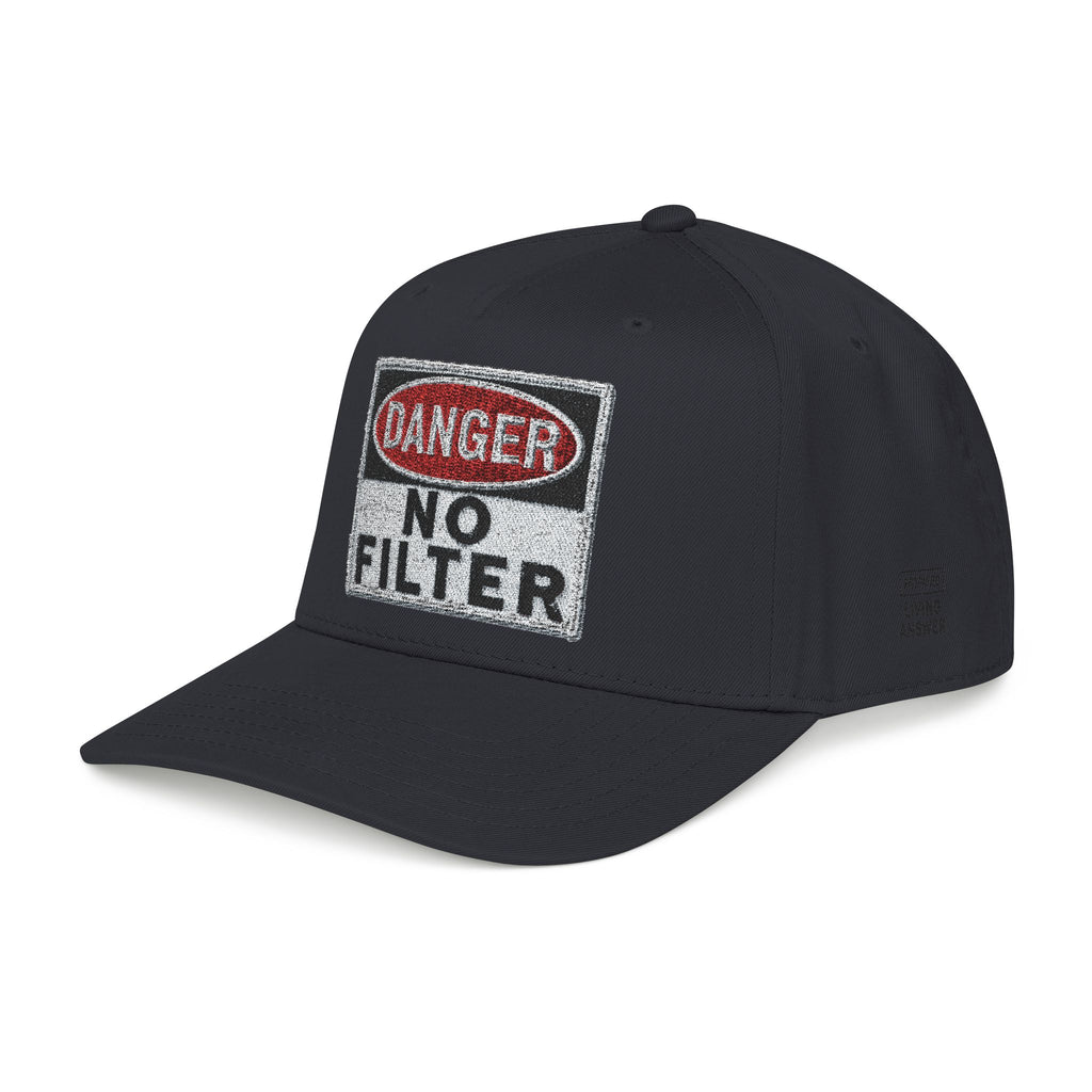 PR3PARED No Filter Baseball Cap — 'Danger' Graphic Mid Profile Hat