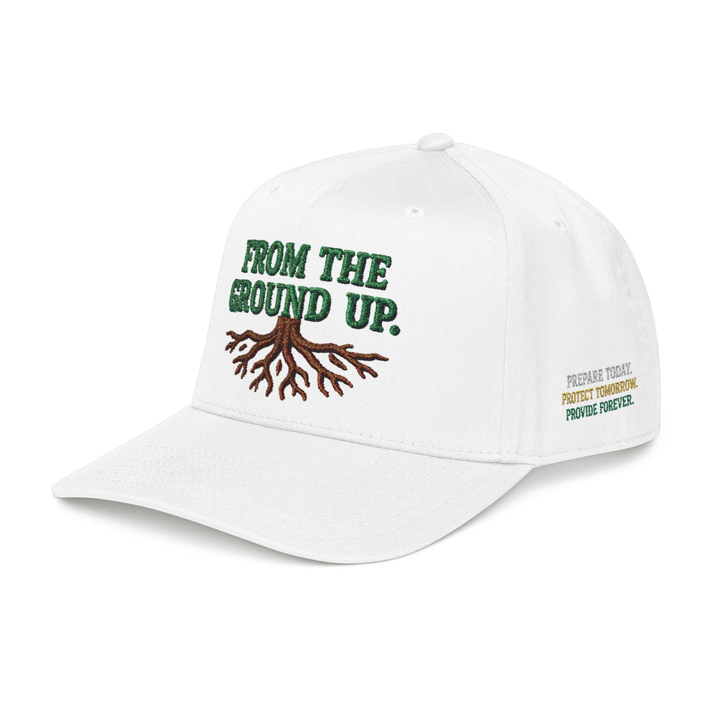 PR3PARED Mid Profile Embroidered Baseball Cap - From The Ground Up Hat