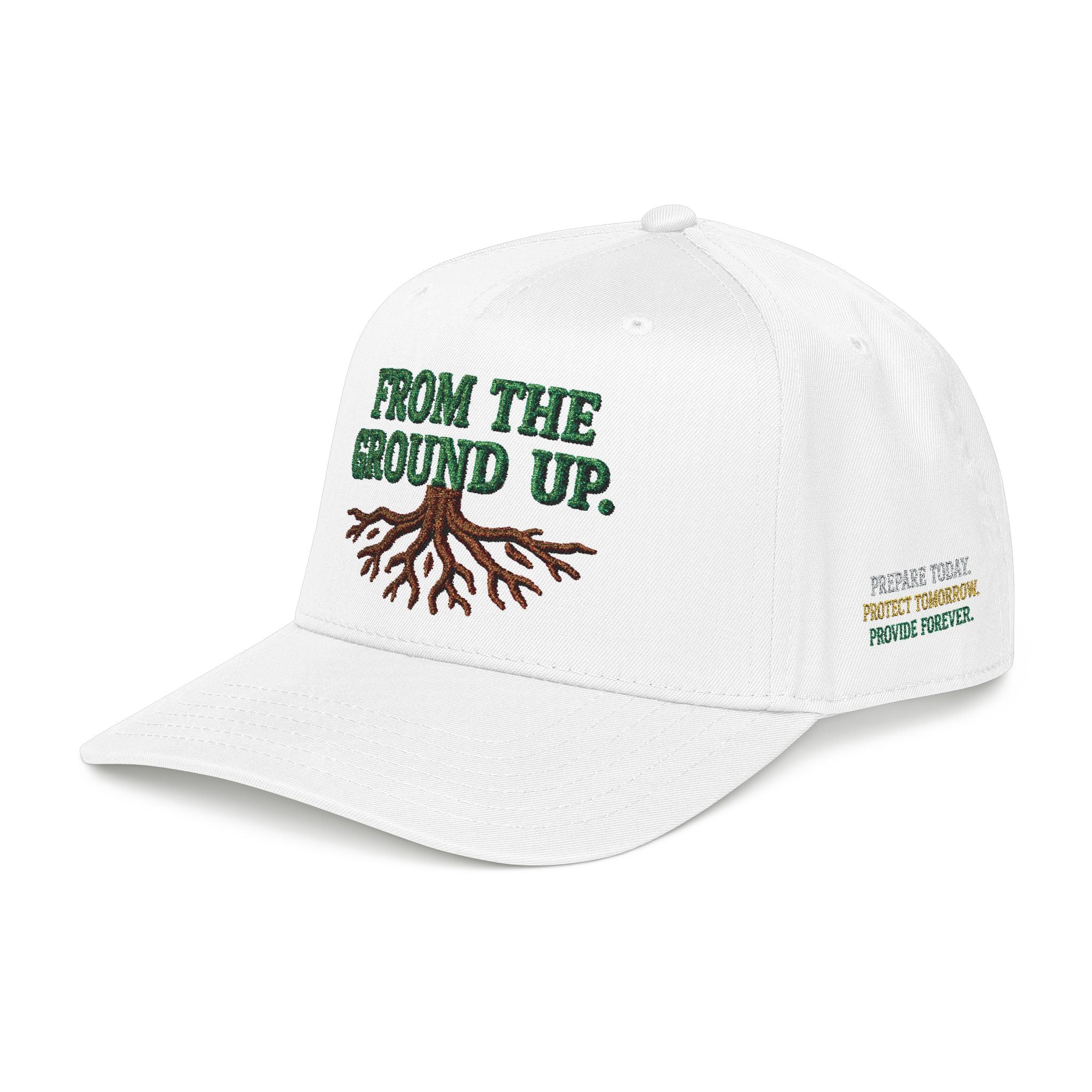 PR3PARED Mid Profile Embroidered Baseball Cap - From The Ground Up Hat