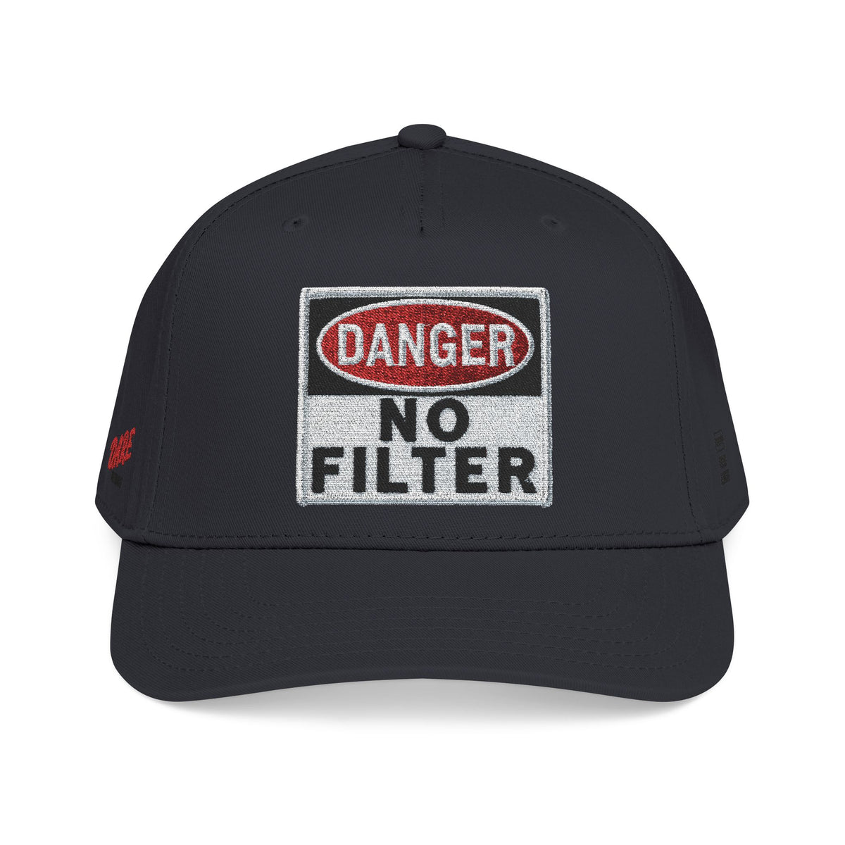 PR3PARED No Filter Baseball Cap — 'Danger' Graphic Mid Profile Hat