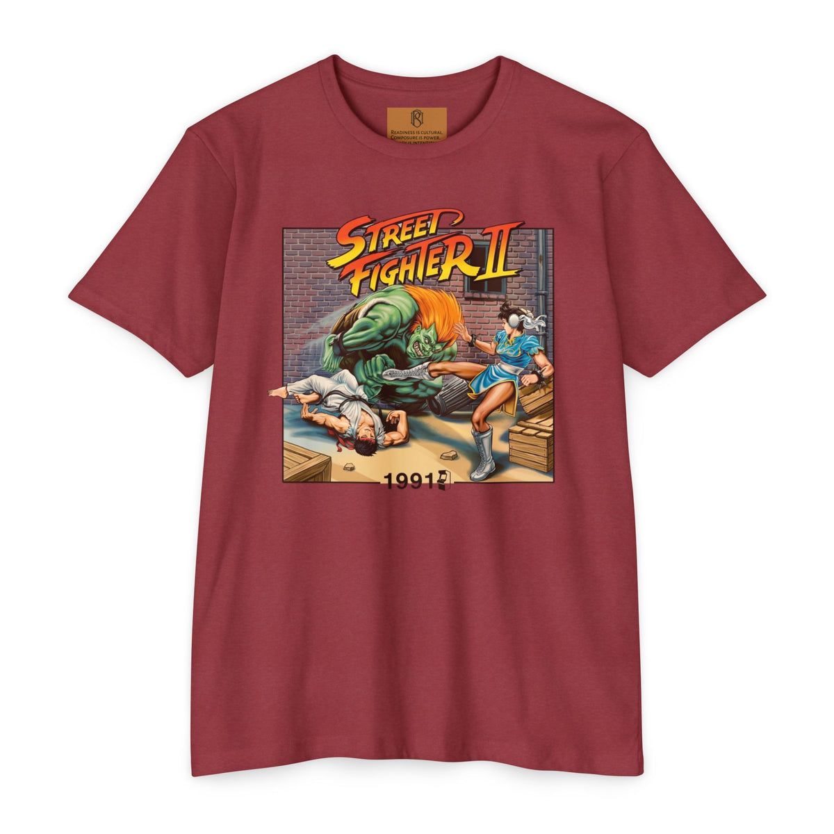 PR3PARED Street Fighter II Retro T‑Shirt – 1991 Arcade Game Graphic Tee