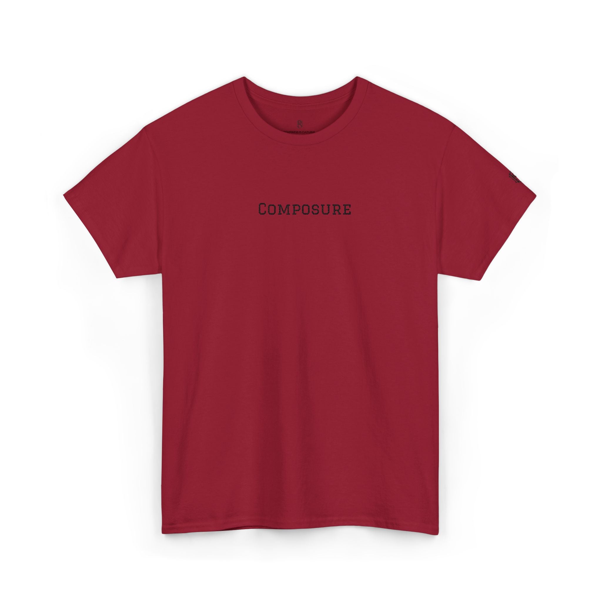 PR3PARED Composure Minimalist Embroidered Tee — Crewneck Shirt with 'Composure' Text