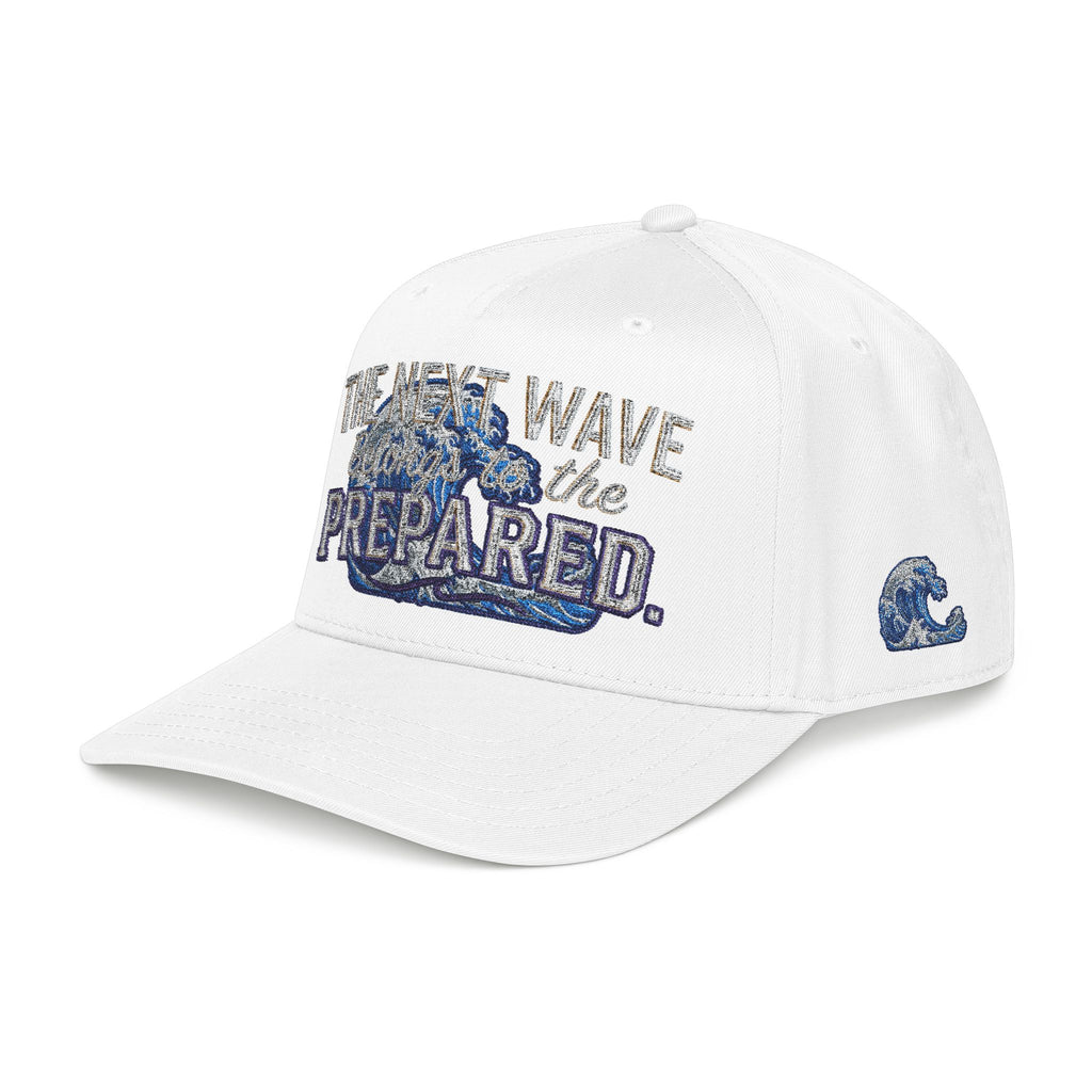 PR3PARED Wave Embroidered Baseball Cap — 'The Next Wave' Nautical Surf Hat
