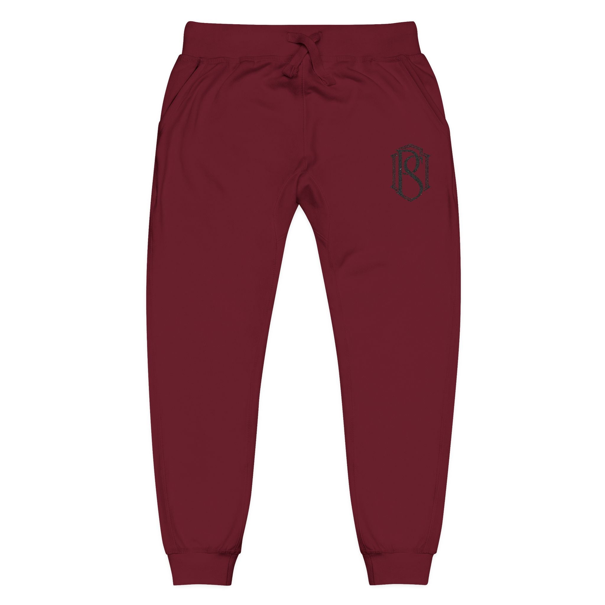 PR3PARED Embroidered Minimal Monogram Sweatpants —  Fleece Joggers