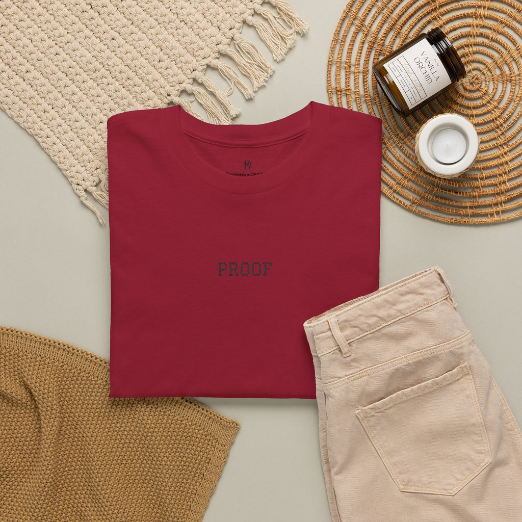 PR3PARED Embroidered Shirt — Minimal "PROOF" Graphic Tee