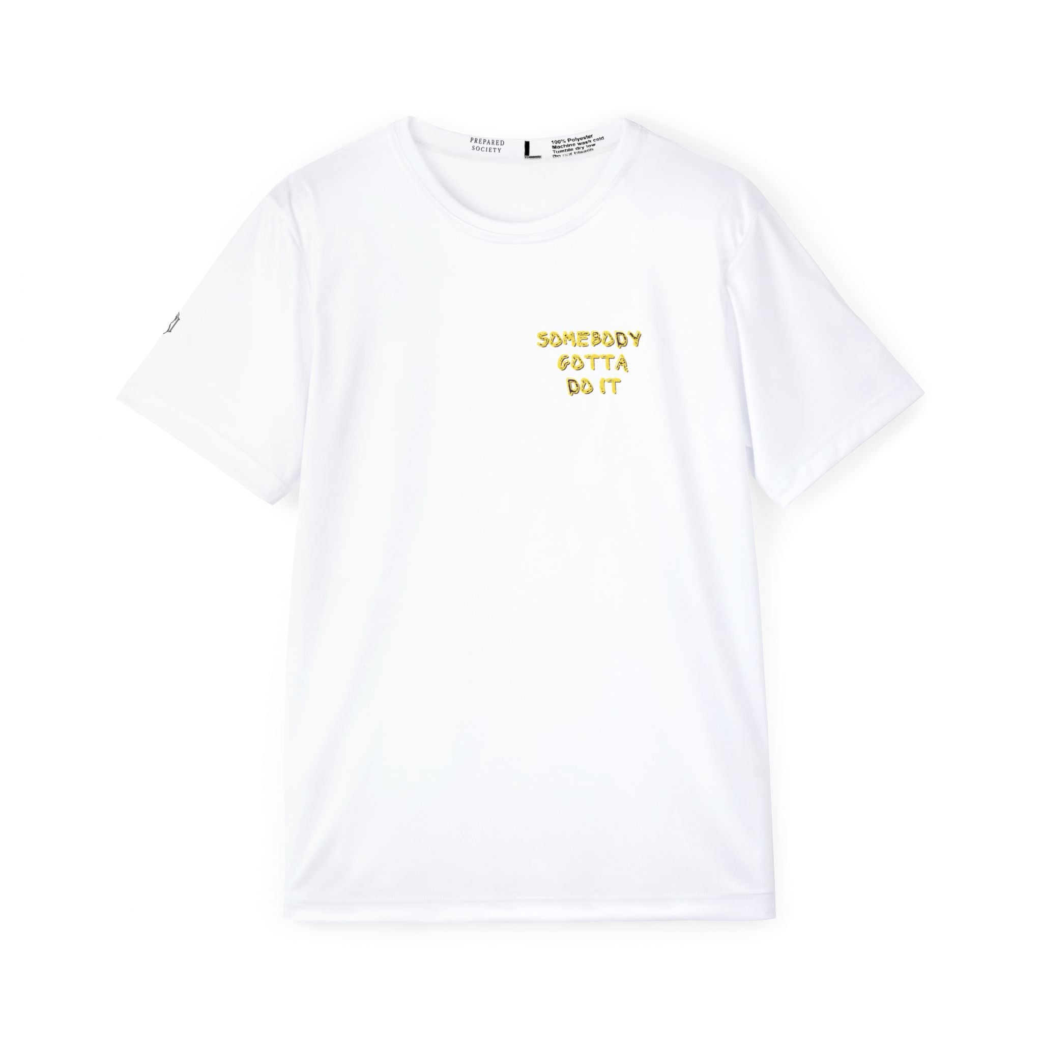 PR3PARED Sports Jersey Tee  — "Somebody Gotta Do It" Graphic Athletic Tee (Mustaaaarrrrdd!! Back Print)