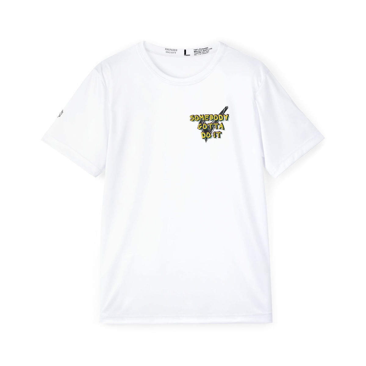 PR3PARED Sports Jersey Tee  — "Somebody Gotta Do It" Graphic Athletic Tee (Mustaaaarrrrdd!! Back Print)