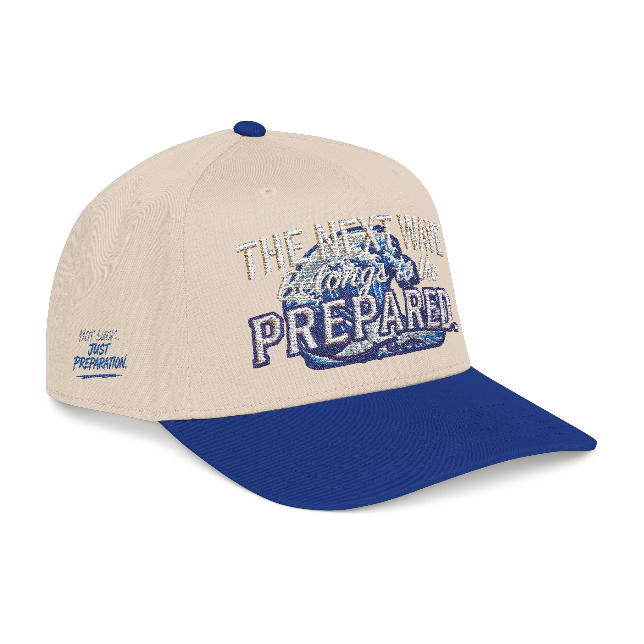 PR3PARED Wave Embroidered Baseball Cap — 'The Next Wave' Nautical Surf Hat