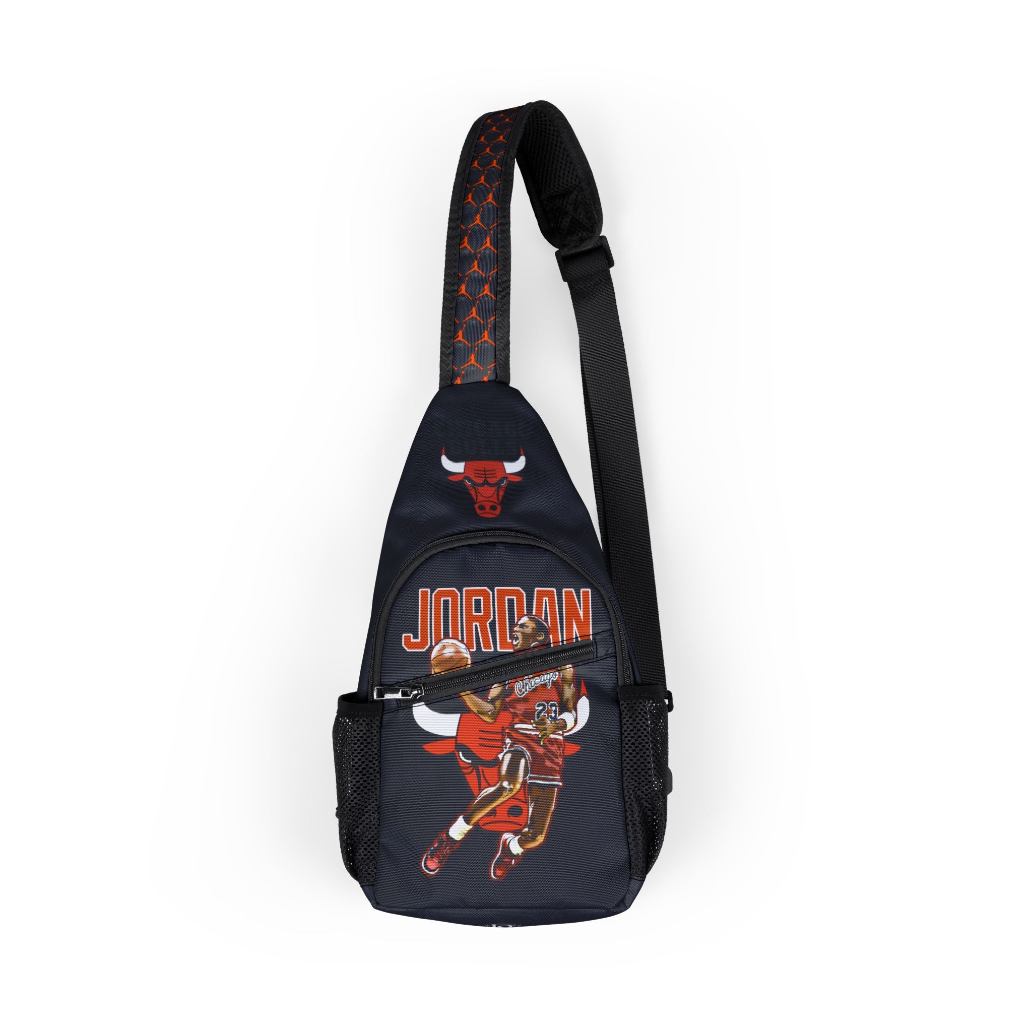 PR3PARED MJ Chest Bag, Stylish Sling Backpack, Sports Day Essentials, Gift for Sneakers Lovers, Trendy Streetwear Accessory