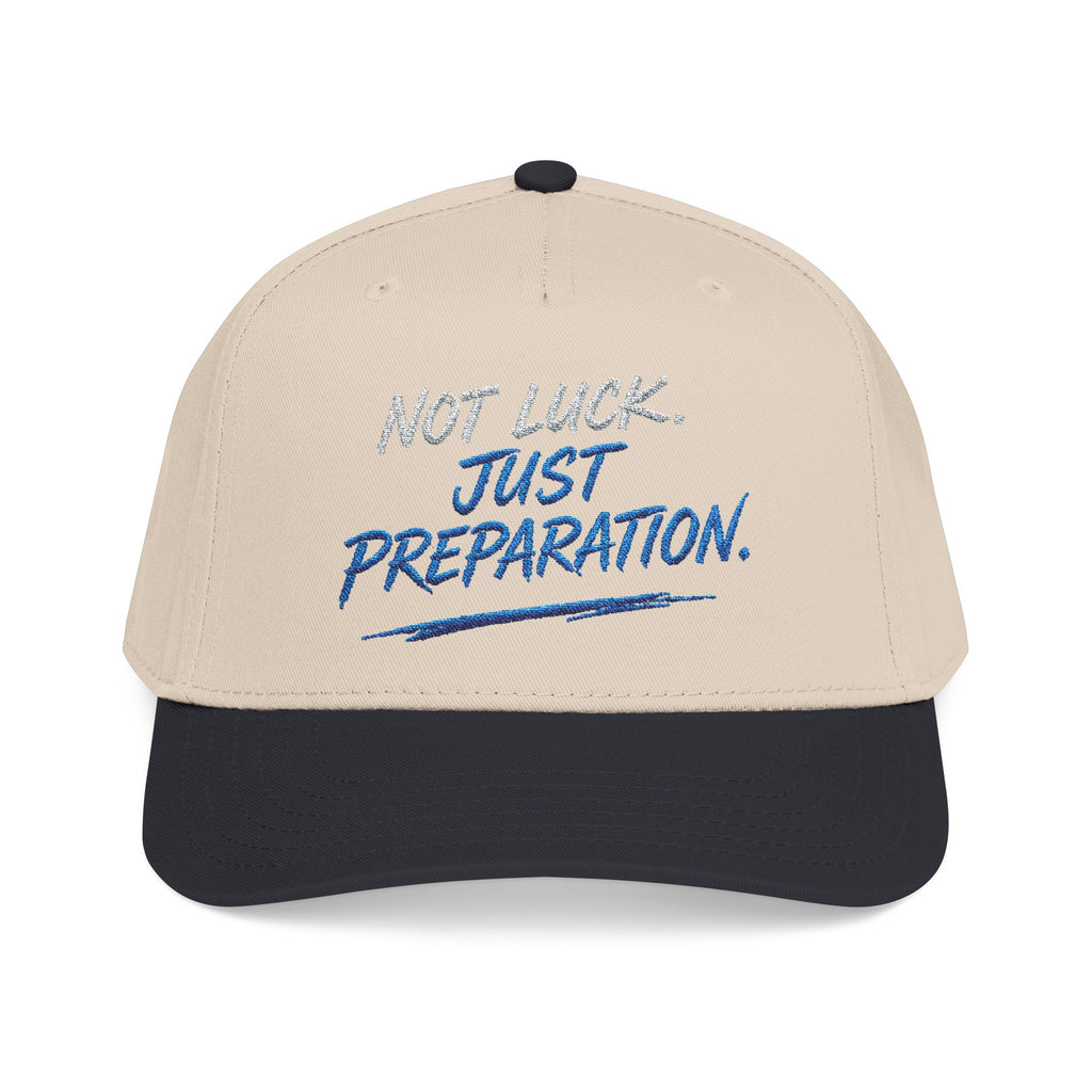 PR3PARED Mid Profile Baseball Cap - No Luck Just Prep Hat
