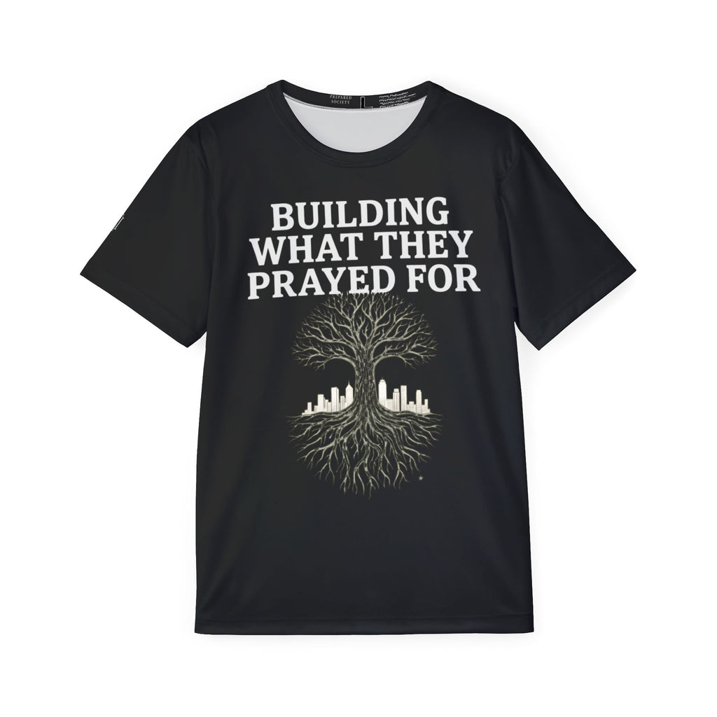 PR3PARED Jersey Tee — "Building What They Prayed For" / Future Ancestor Athletic Tee