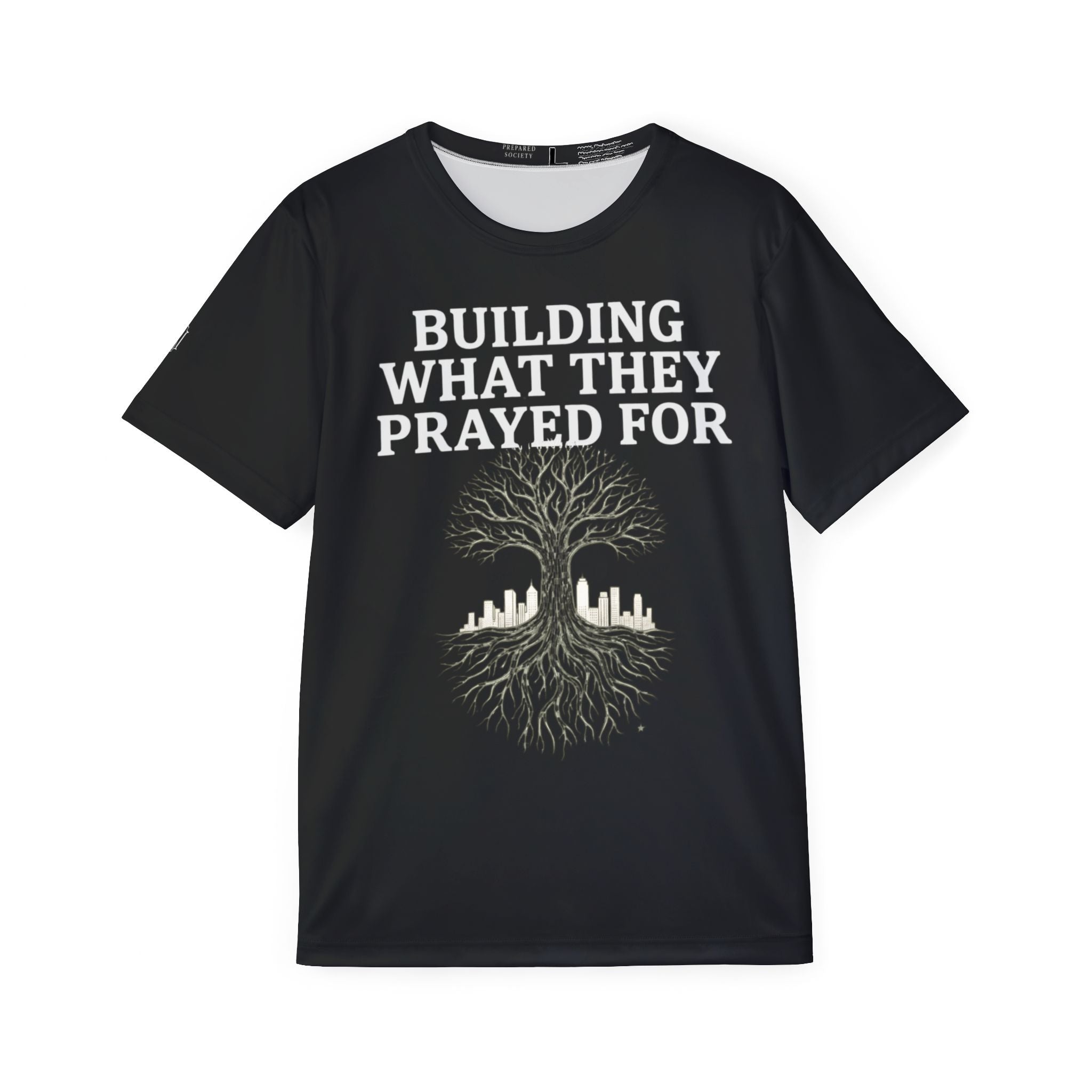PR3PARED Jersey Tee — "Building What They Prayed For" / Future Ancestor Athletic Tee