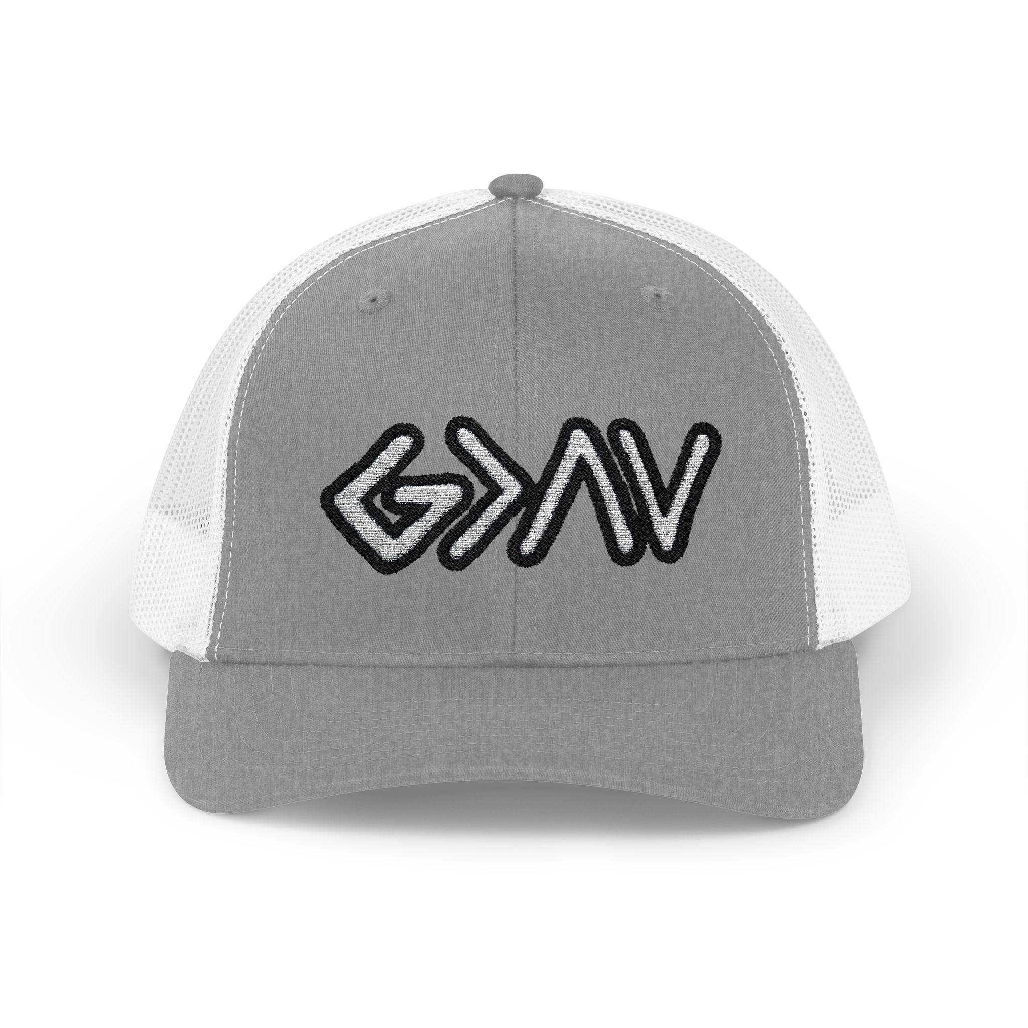 PR3PARED GOD>Ups & Downs Trucker Cap – Embroidered Snapback Mesh Hat