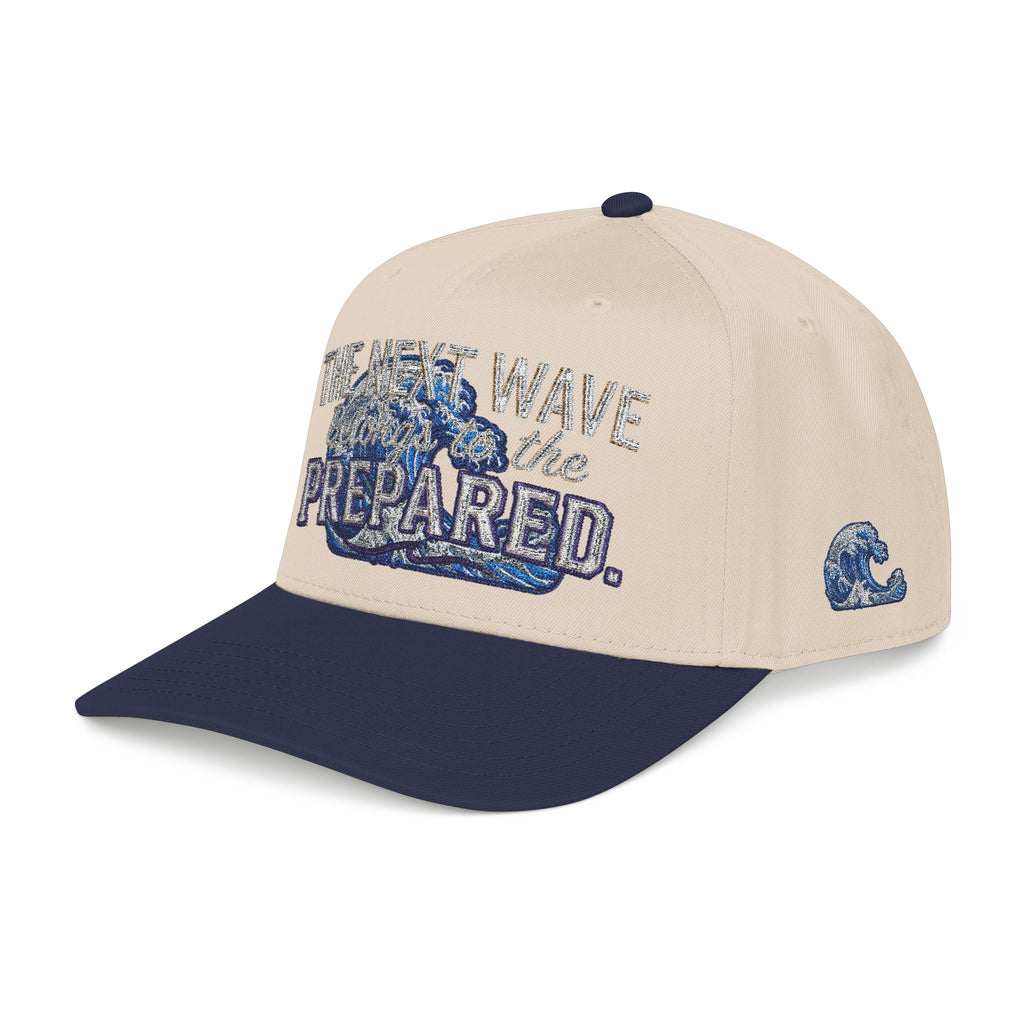 PR3PARED Wave Embroidered Baseball Cap — 'The Next Wave' Nautical Surf Hat