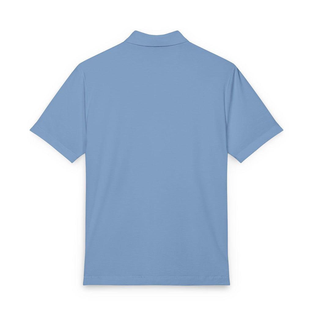PR3PARED Mercer+Mettle Stretch Jersey Embroidered Polo — Minimal Monogram Chest Logo