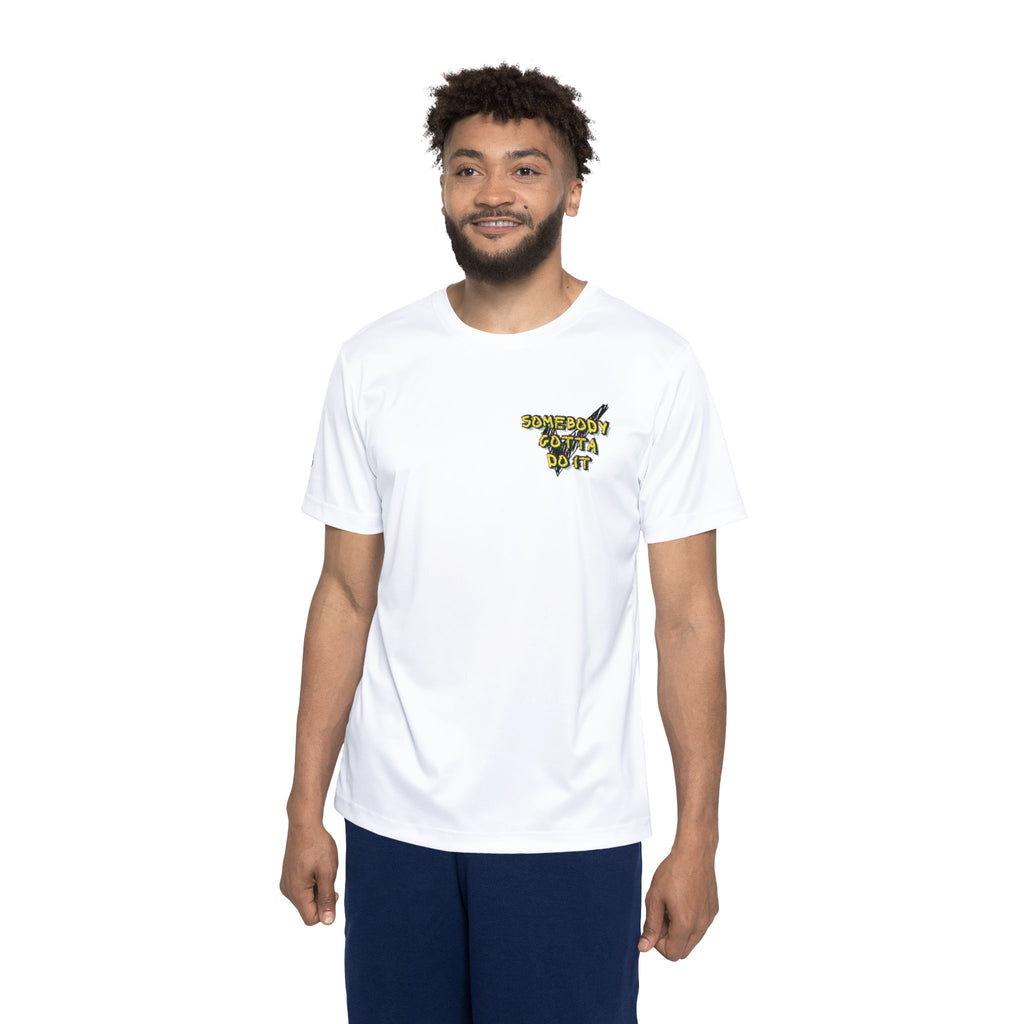 PR3PARED Sports Jersey Tee  — "Somebody Gotta Do It" Graphic Athletic Tee (Mustaaaarrrrdd!! Back Print)