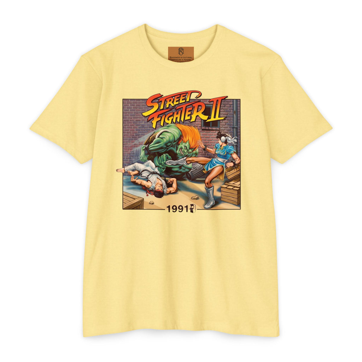 PR3PARED Street Fighter II Retro T‑Shirt – 1991 Arcade Game Graphic Tee