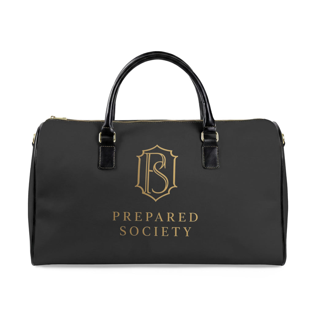 PR3PARED Faux Leather Travel Bag — ‘Awareness. Readiness. Resilience.’ Weekender Duffle