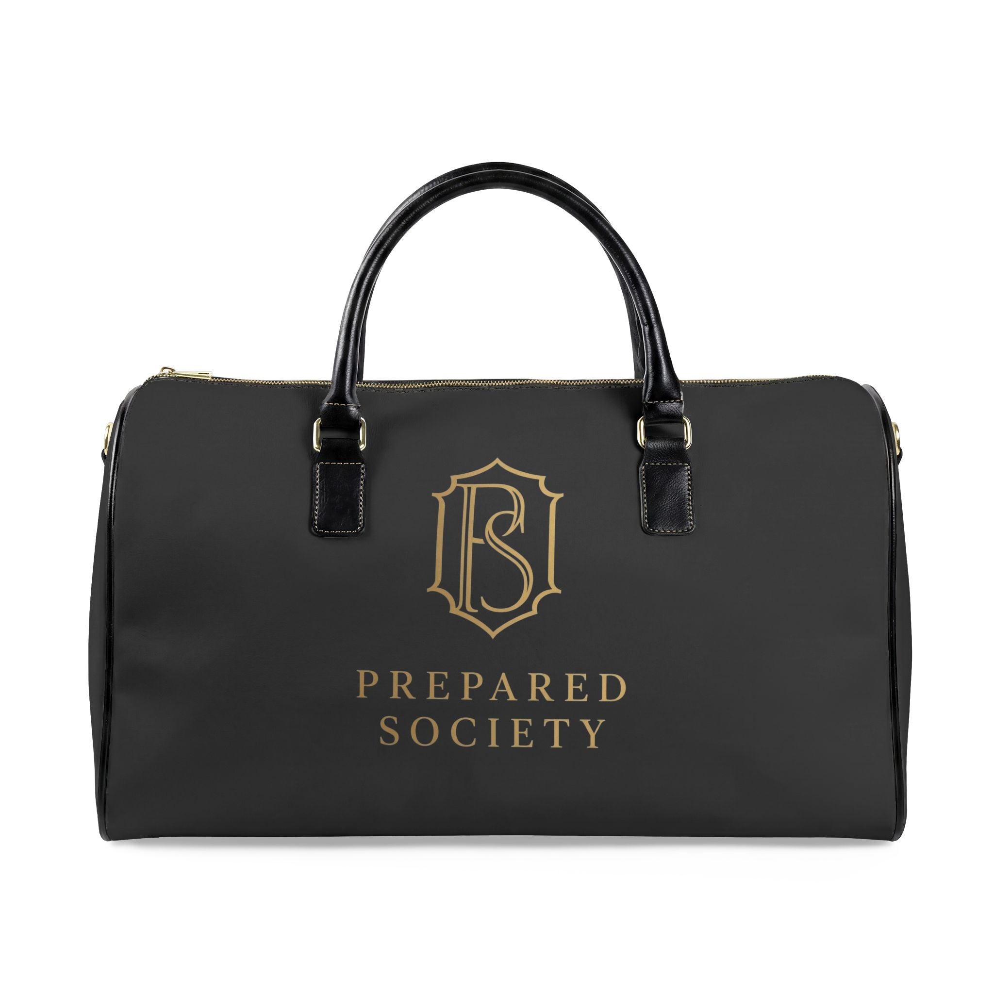 PR3PARED Faux Leather Travel Bag — ‘Awareness. Readiness. Resilience.’ Weekender Duffle