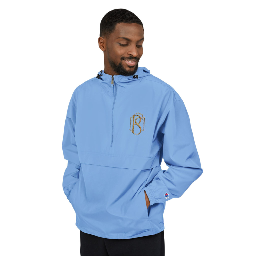 PR3PARED Packable Anorak Jacket — Minimal Gold Floral Logo
