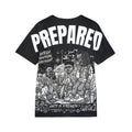 PR3PARED Graphic Sports Jersey Tee — Black All-Over Print Athletic Tee