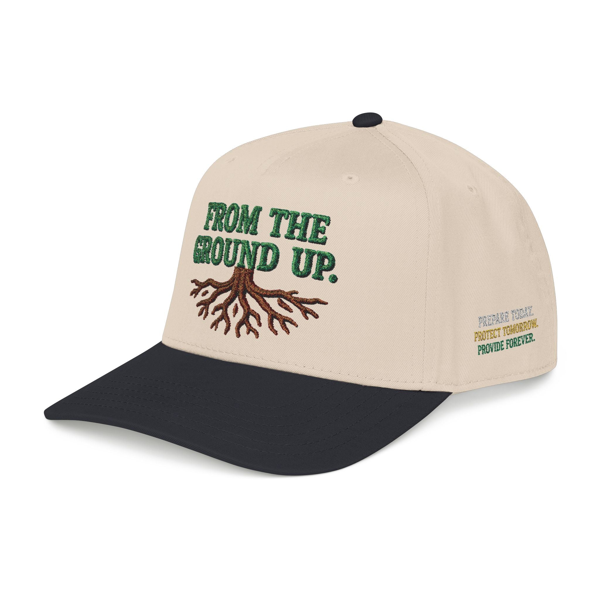 PR3PARED Mid Profile Embroidered Baseball Cap - From The Ground Up Hat