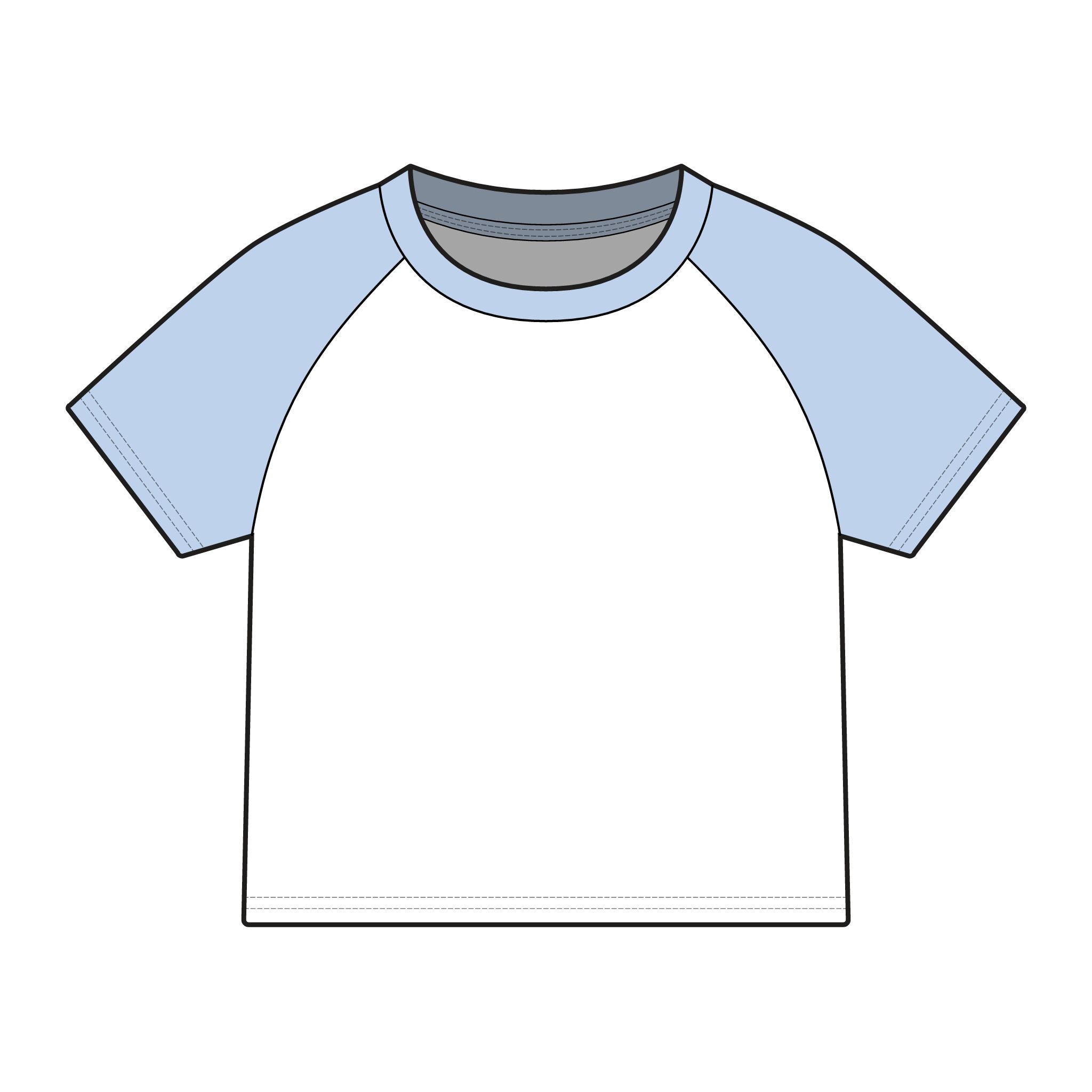 PR3PARED Raglan Baby Tee — Women's Micro Rib Baseball Shirt