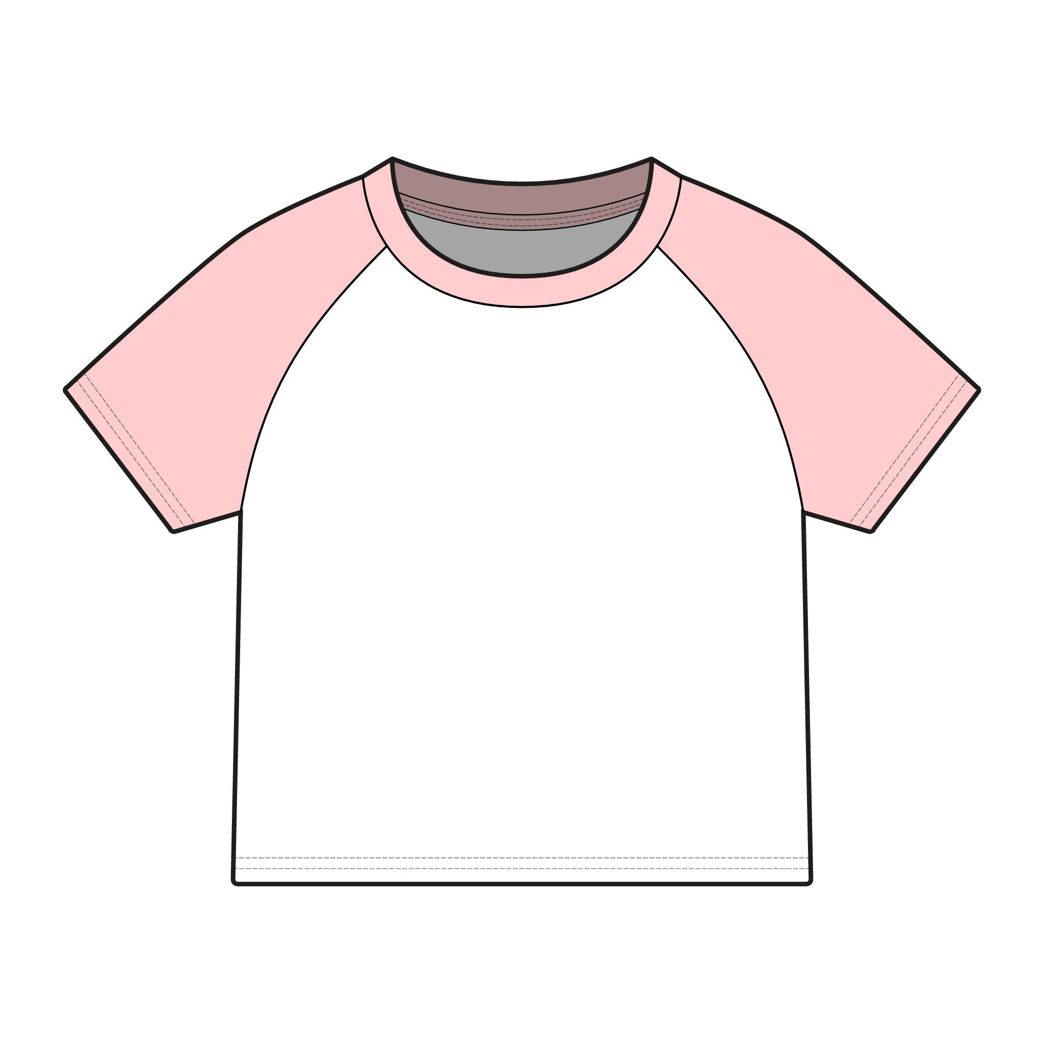 PR3PARED Raglan Baby Tee — Women's Micro Rib Baseball Shirt