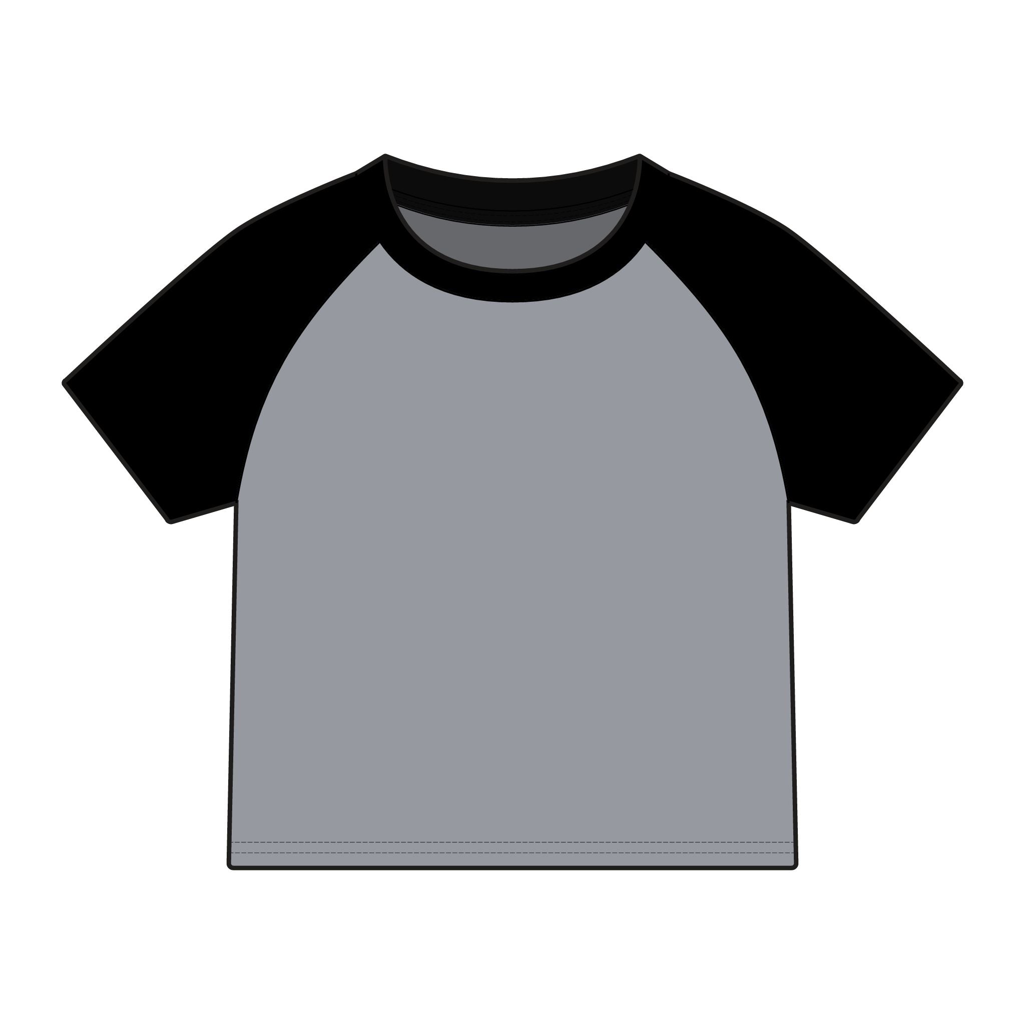 PR3PARED Raglan Baby Tee — Women's Micro Rib Baseball Shirt