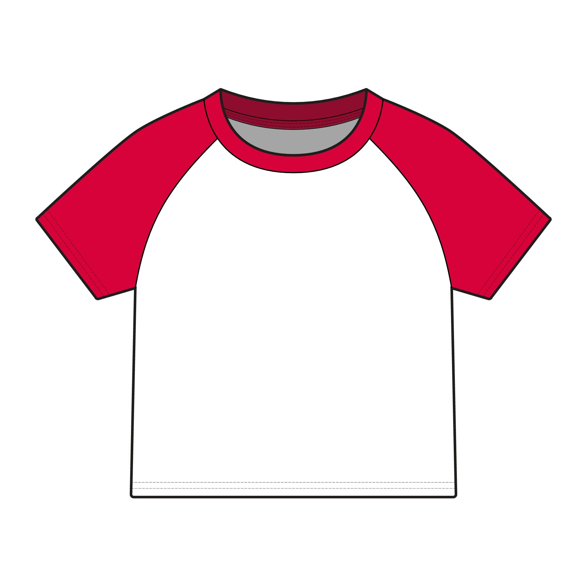PR3PARED Raglan Baby Tee — Women's Micro Rib Baseball Shirt