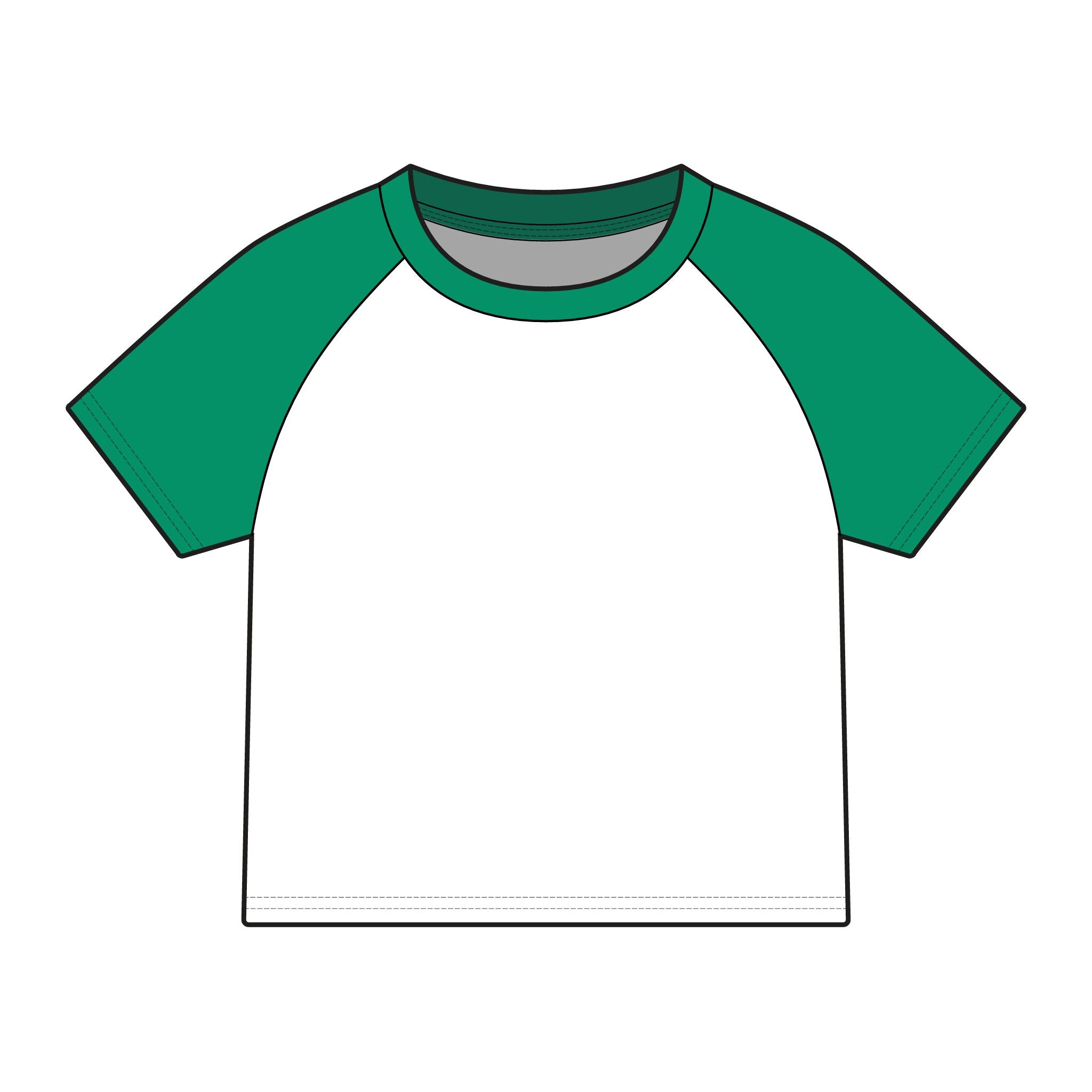PR3PARED Raglan Baby Tee — Women's Micro Rib Baseball Shirt