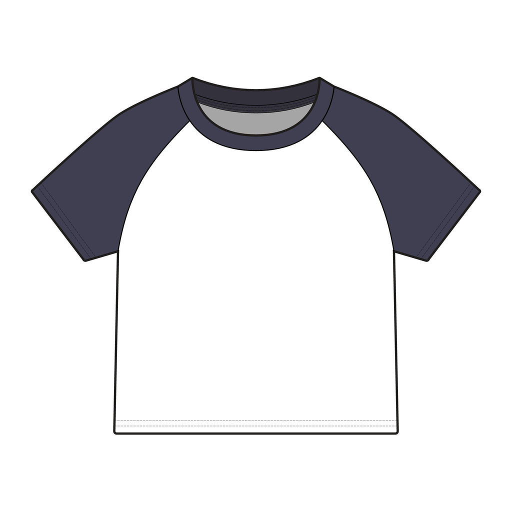 PR3PARED Raglan Baby Tee — Women's Micro Rib Baseball Shirt