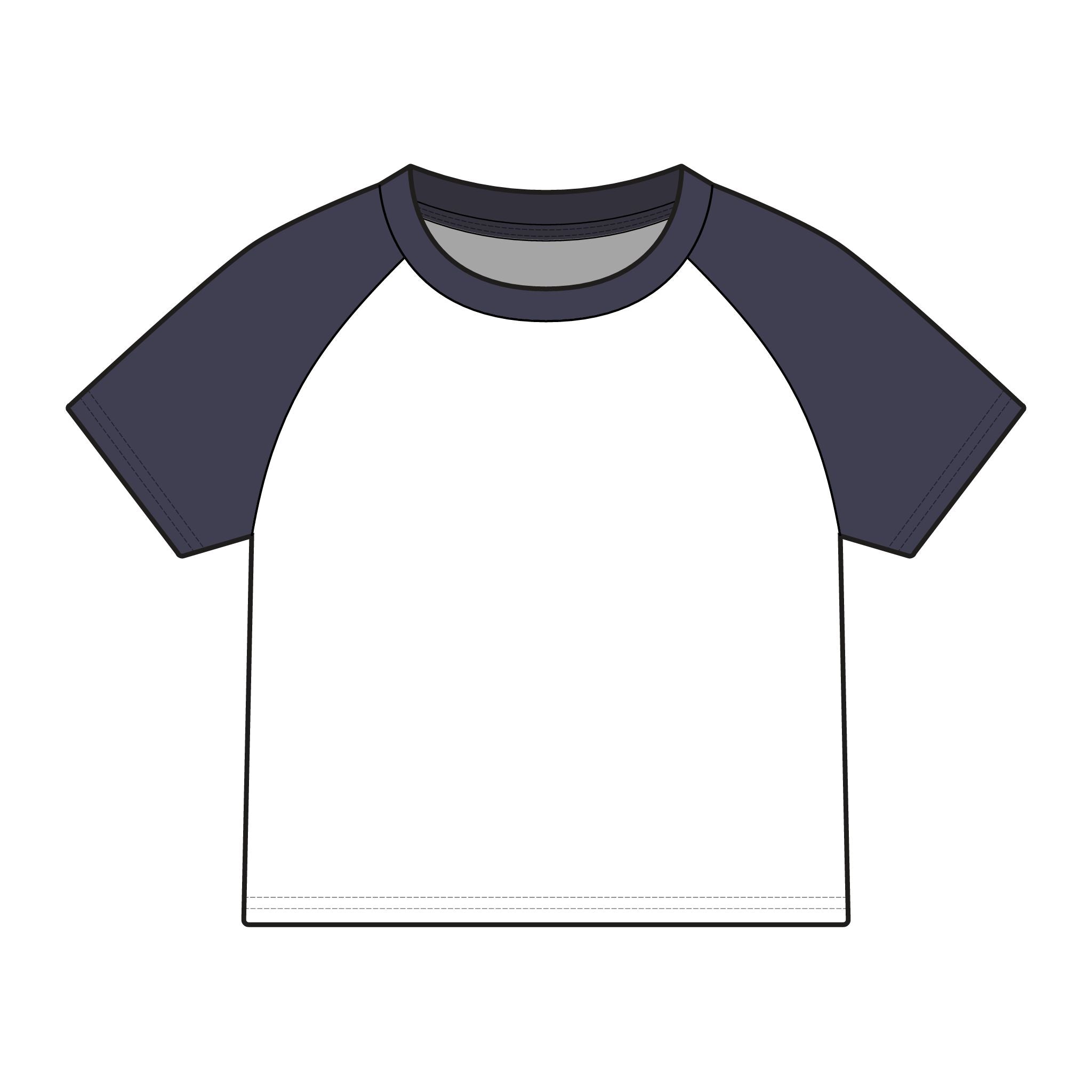 PR3PARED Raglan Baby Tee — Women's Micro Rib Baseball Shirt