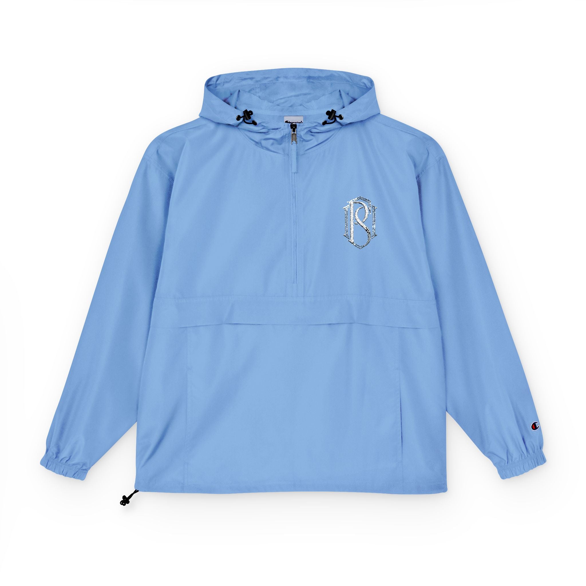 PR3PARED Packable Anorak Jacket — Minimal White Floral Logo