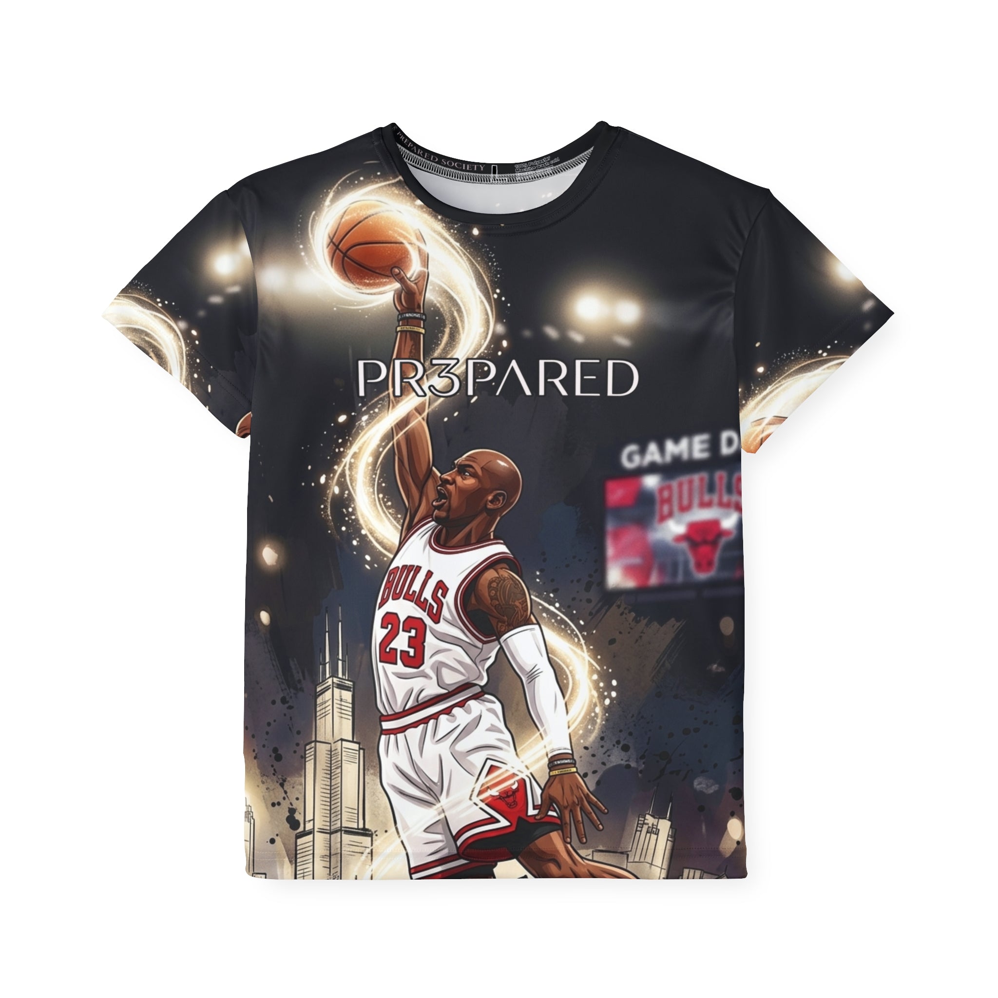 PS Kids Basketball Jersey — All-Over-Print Slam Dunk Tee