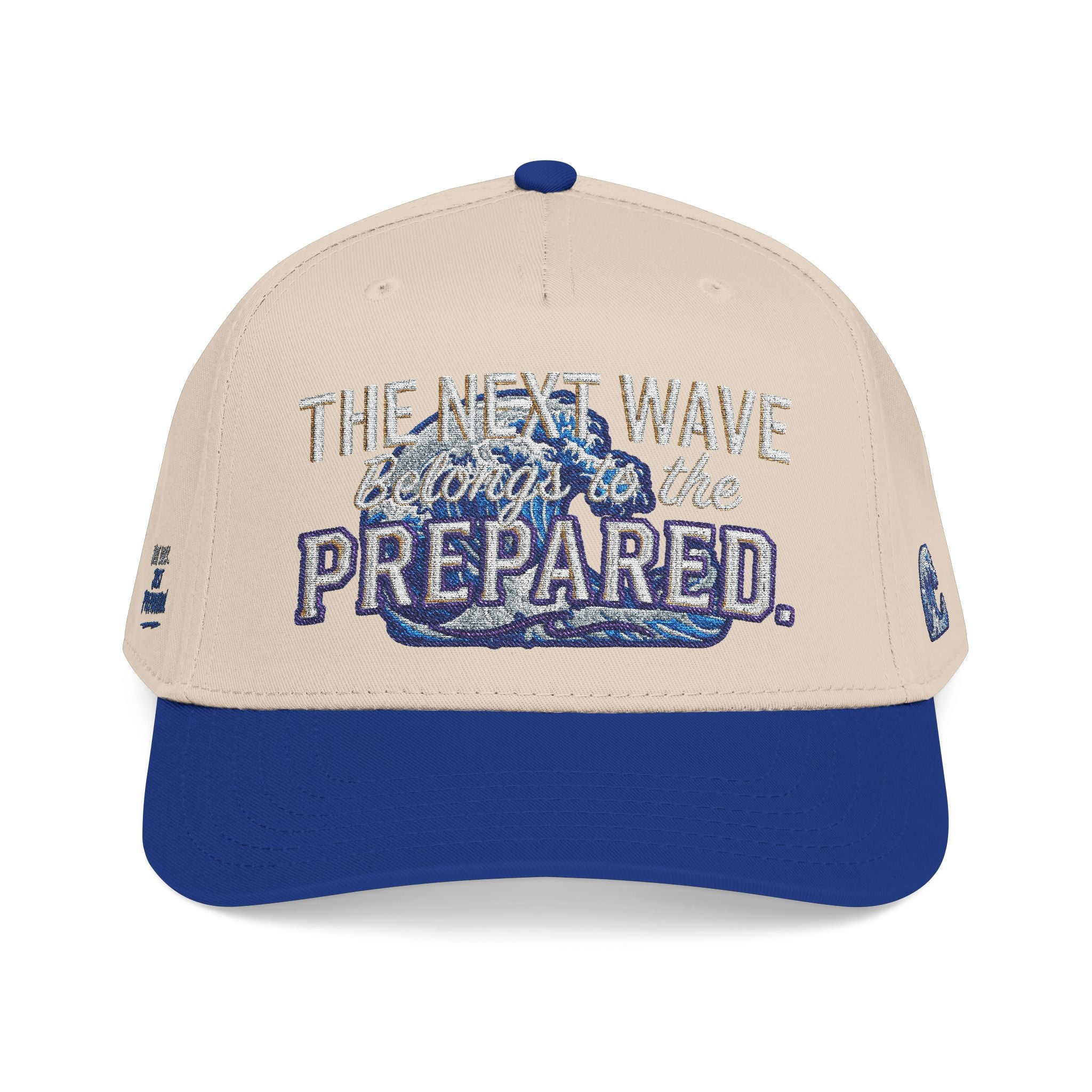 PR3PARED Wave Embroidered Baseball Cap — 'The Next Wave' Nautical Surf Hat