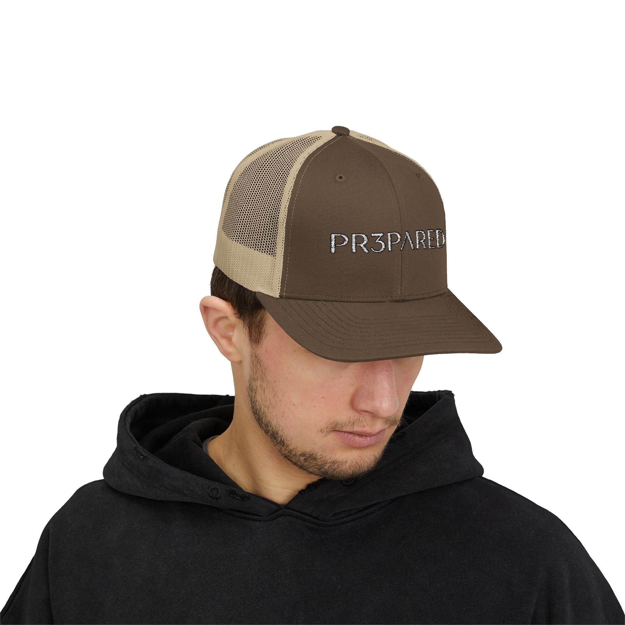 PR3PARED Trucker Embroidered Cap - Tactical Prepper Snapback Hat