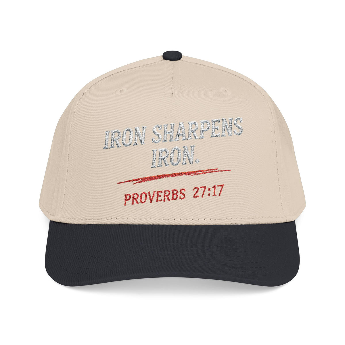 PR3PARED Baseball Cap — "Iron Sharpens Iron" Proverbs 27:17 Embroidered Hat