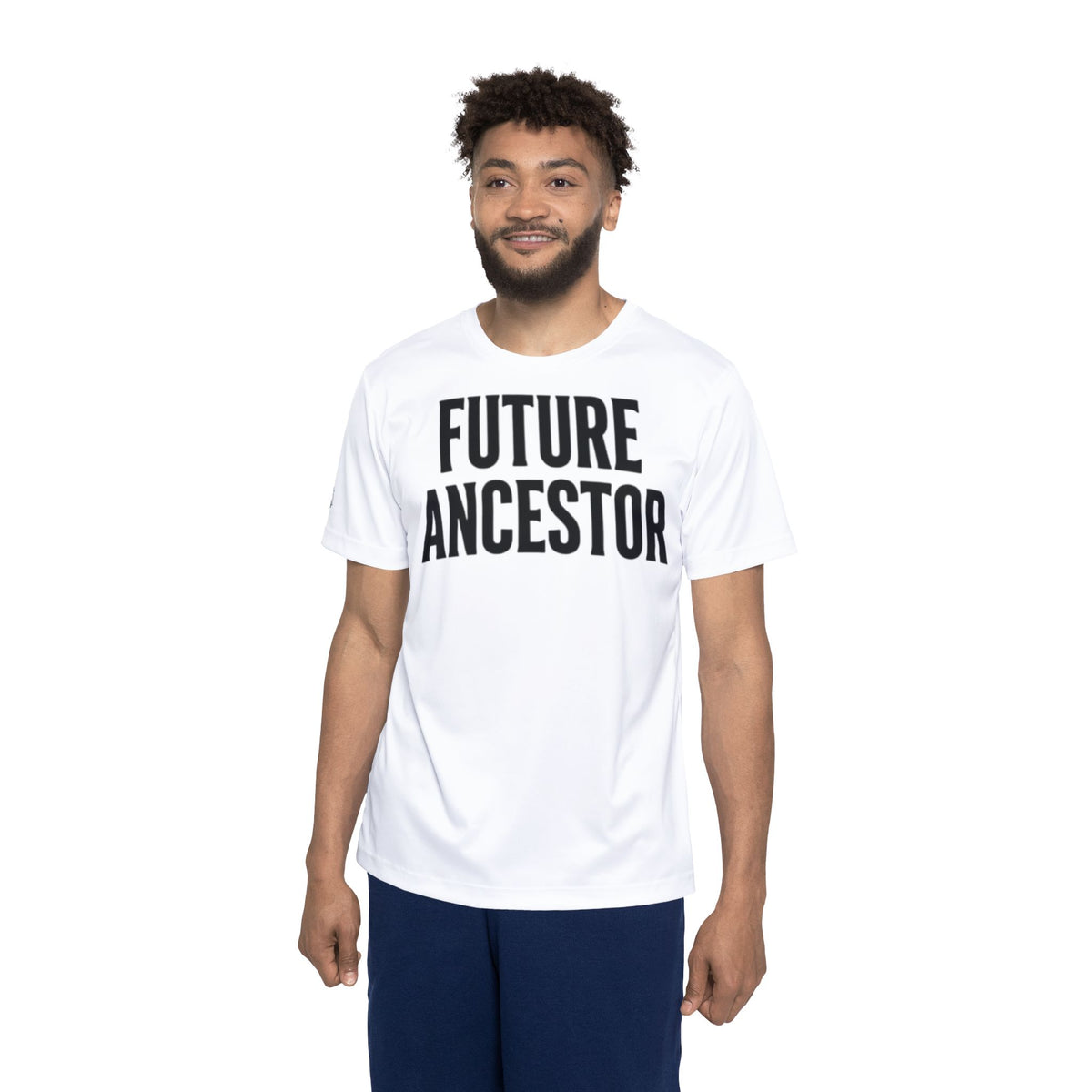 PR3PARED Future Ancestor Athletic White Jersey Tee 2 — "Building What They Prayed For" Motivational Sports Tee 2