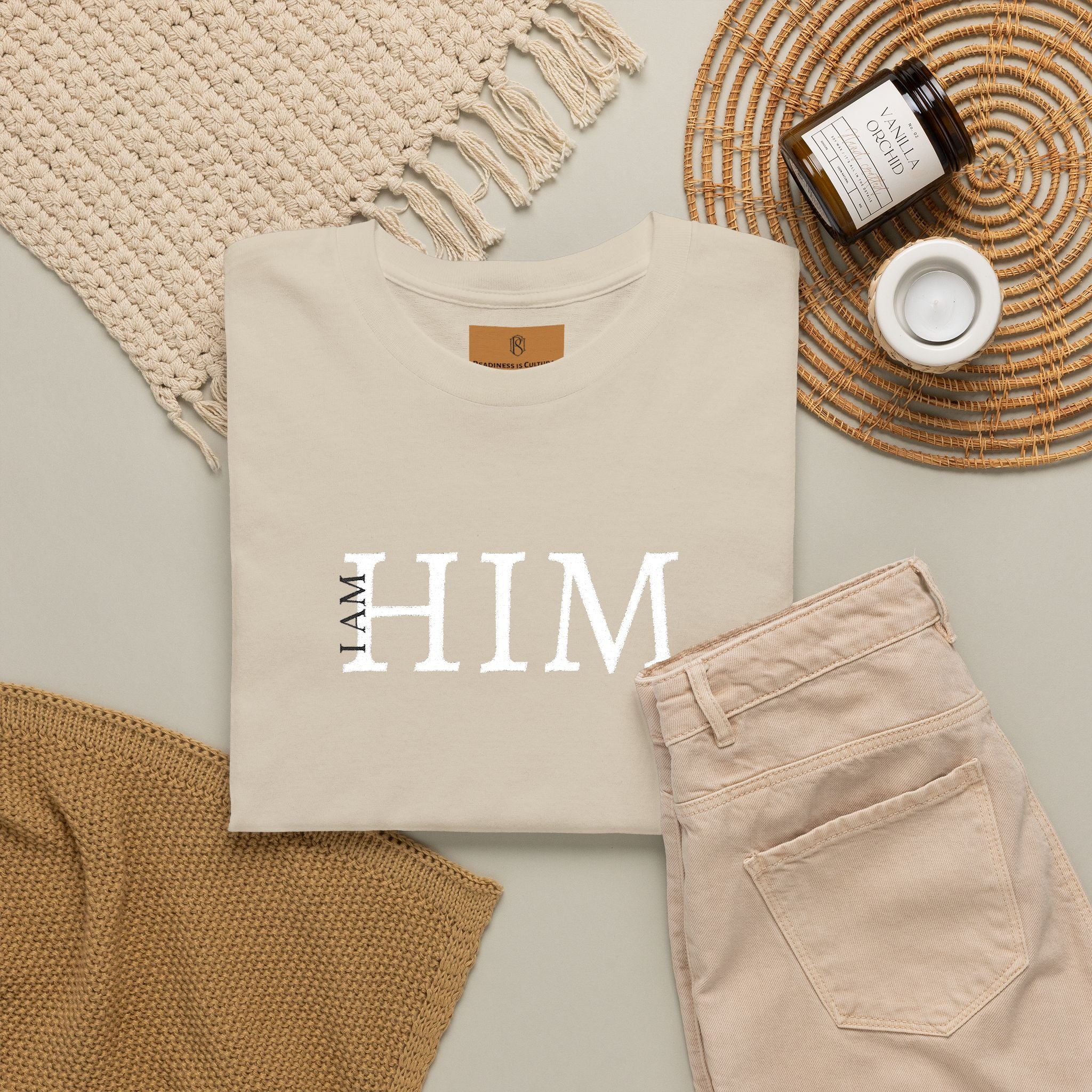 PR3PARED HIM Embroidered Tee — Minimalist Graphic T‑Shirt