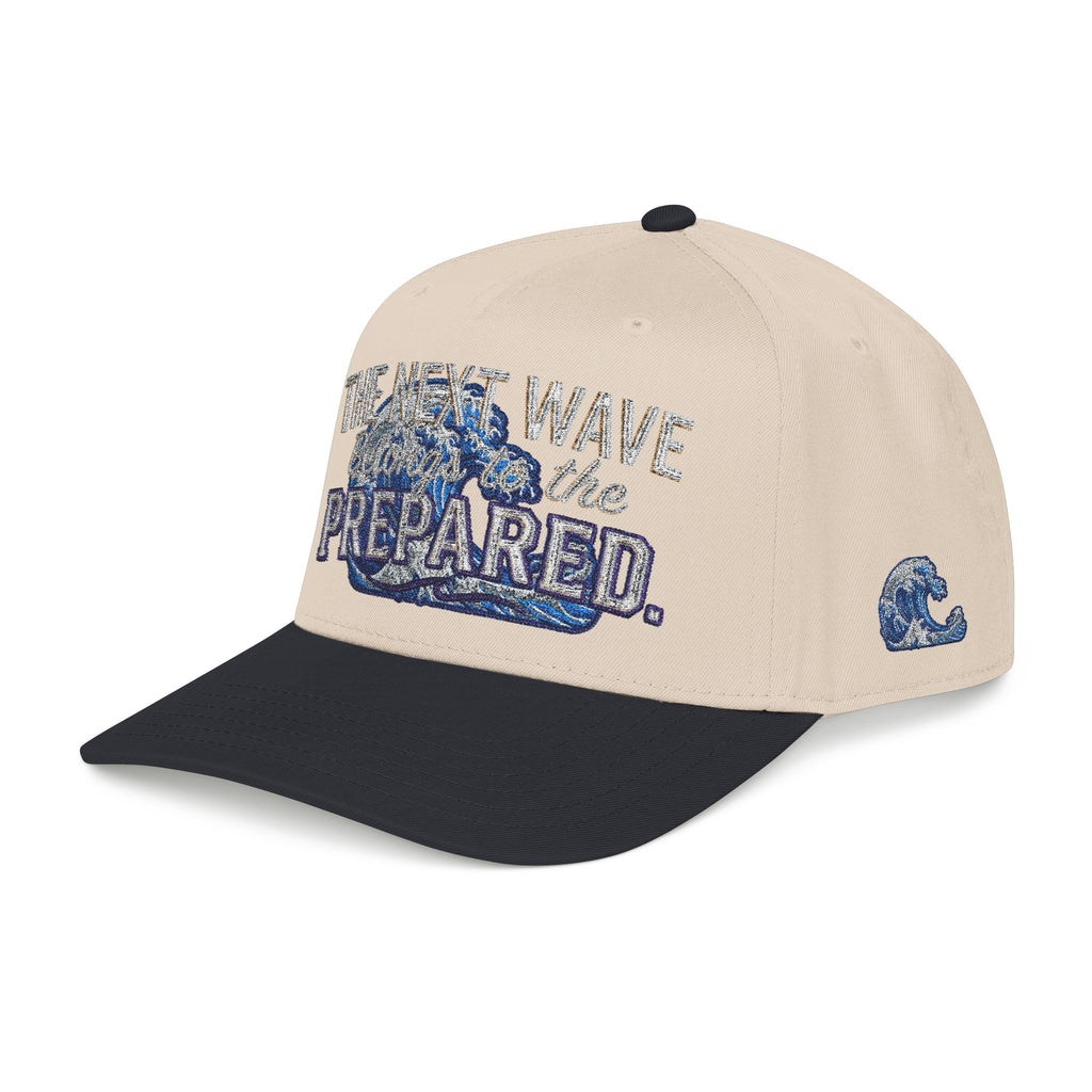 PR3PARED Wave Embroidered Baseball Cap — 'The Next Wave' Nautical Surf Hat