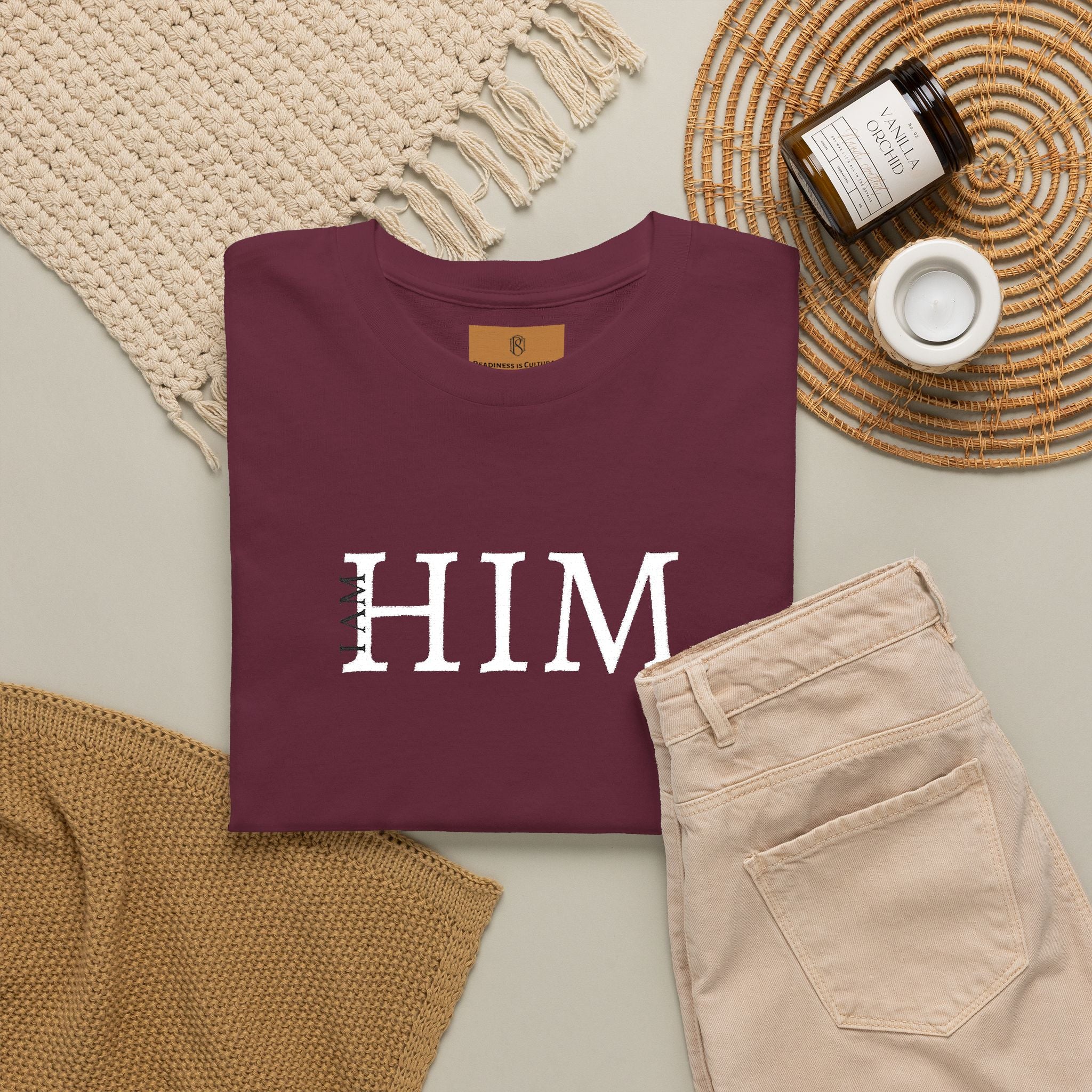 PR3PARED HIM Embroidered Tee — Minimalist Graphic T‑Shirt