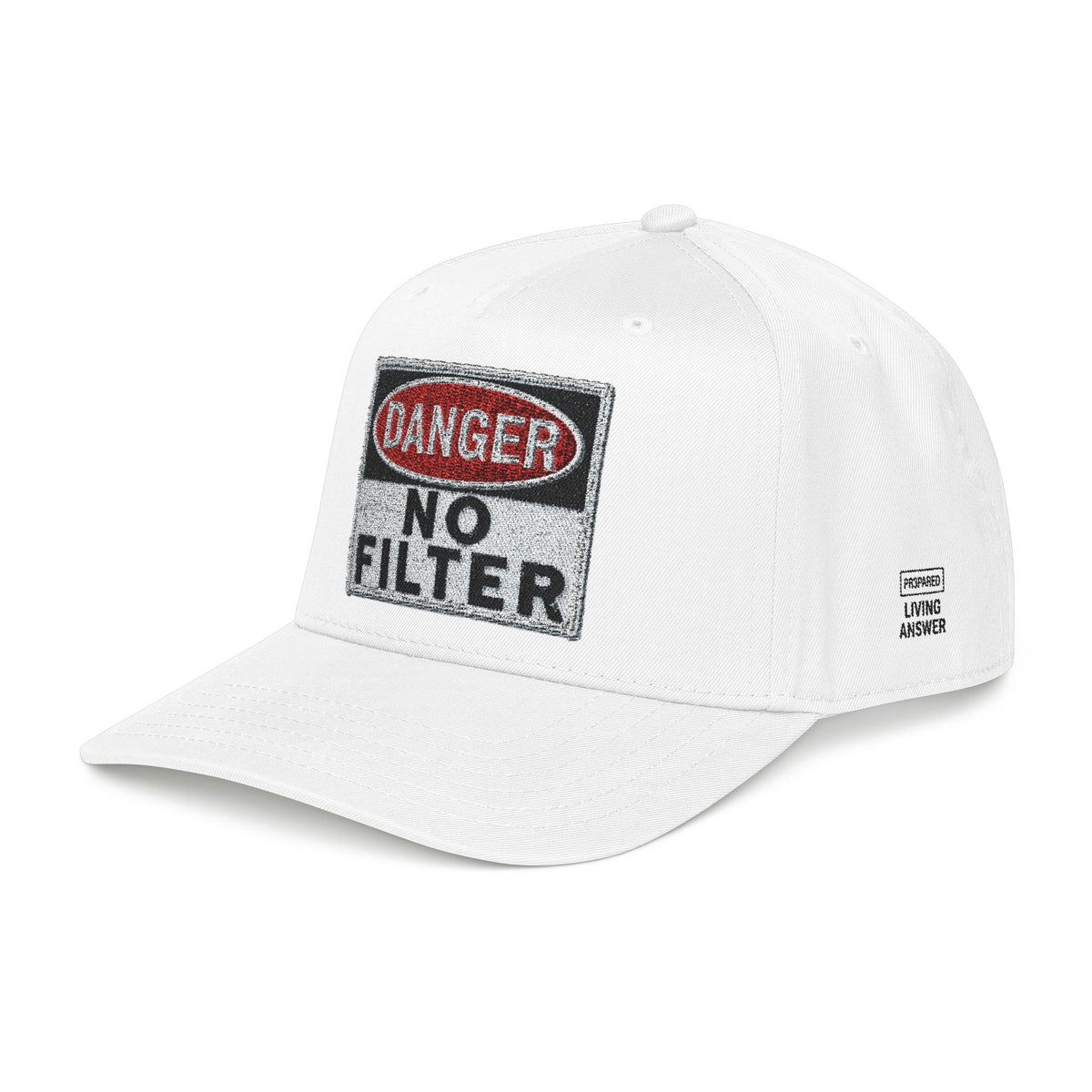 PR3PARED No Filter Baseball Cap — 'Danger' Graphic Mid Profile Hat