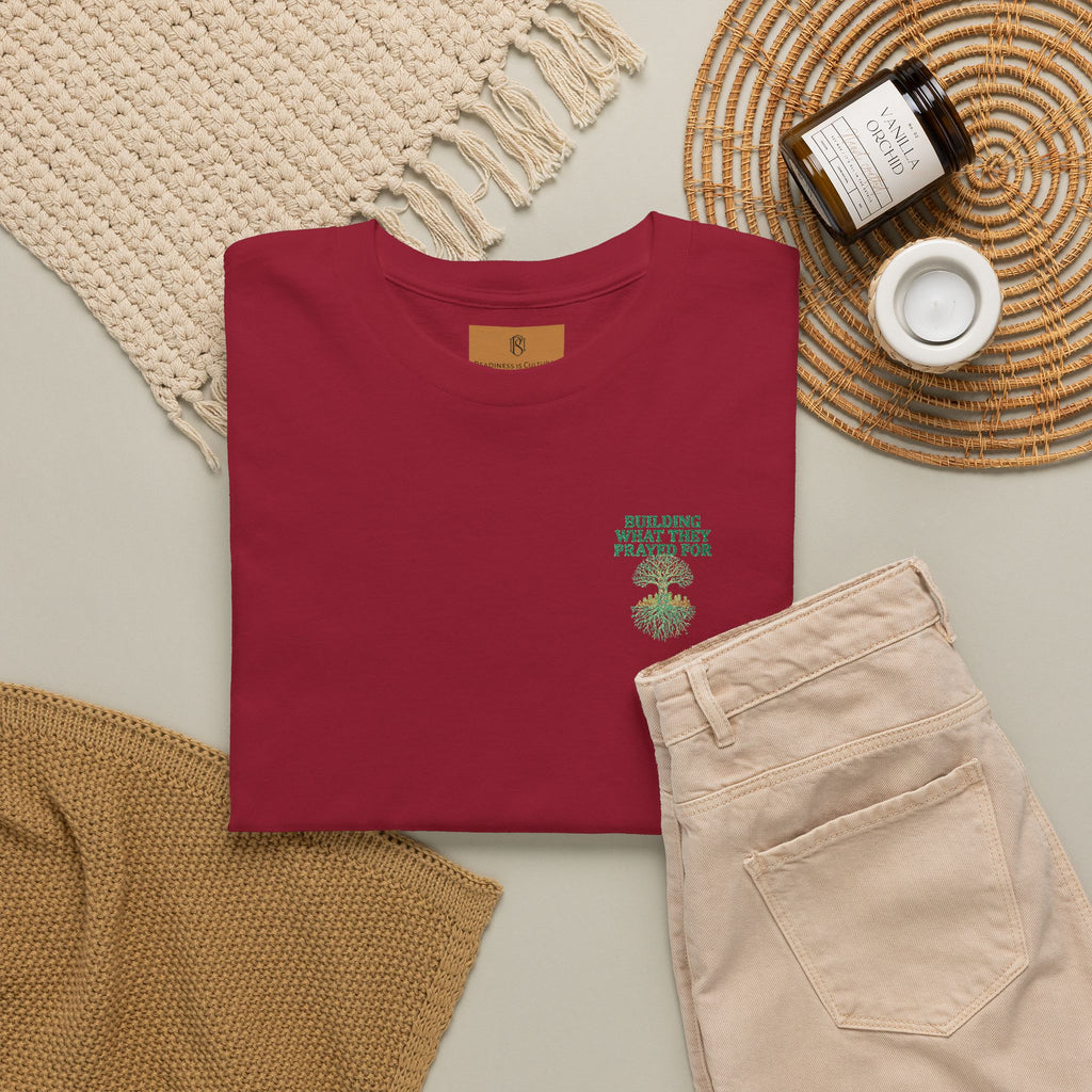 PR3PARED Embroidered Tee — “What They Prayed For” Graphic Cotton T-Shirt