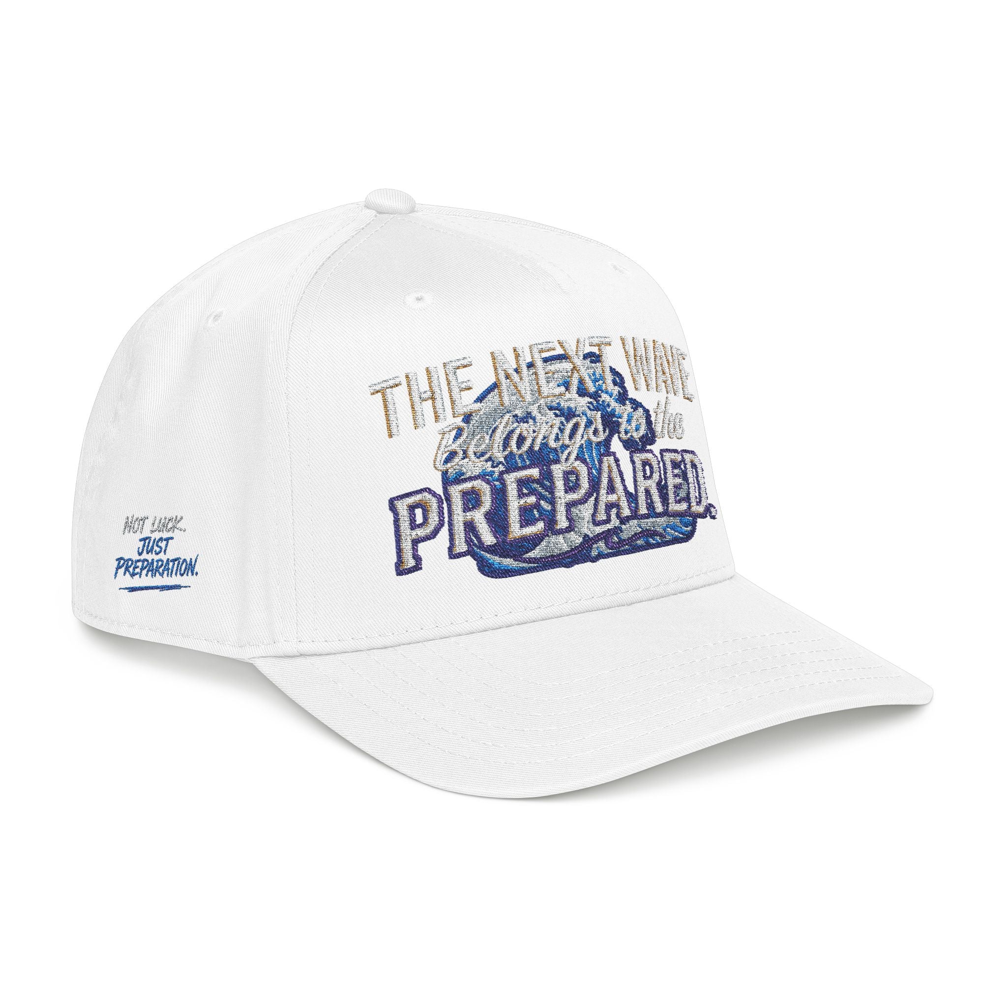 PR3PARED Wave Embroidered Baseball Cap — 'The Next Wave' Nautical Surf Hat