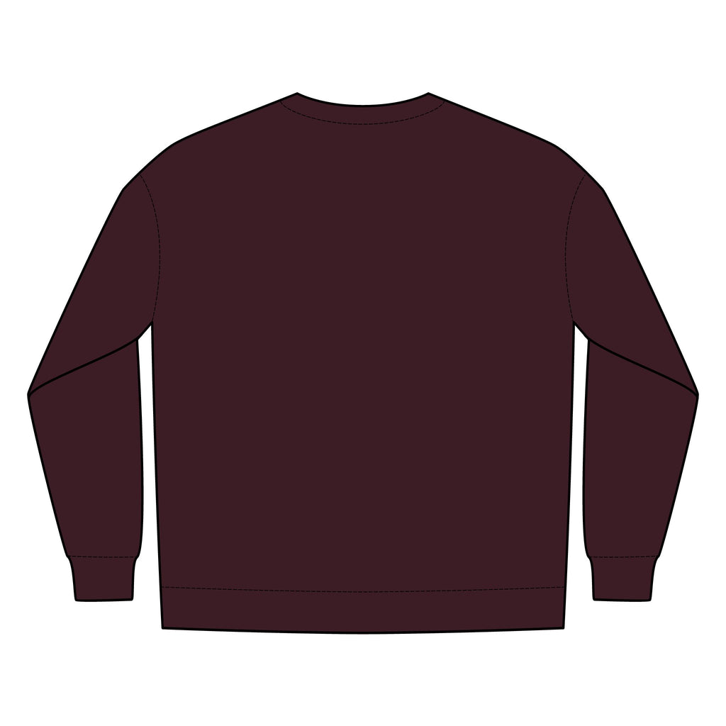 PR3PARED Minimal Gold Crest Embroidered Crewneck Sweatshirt