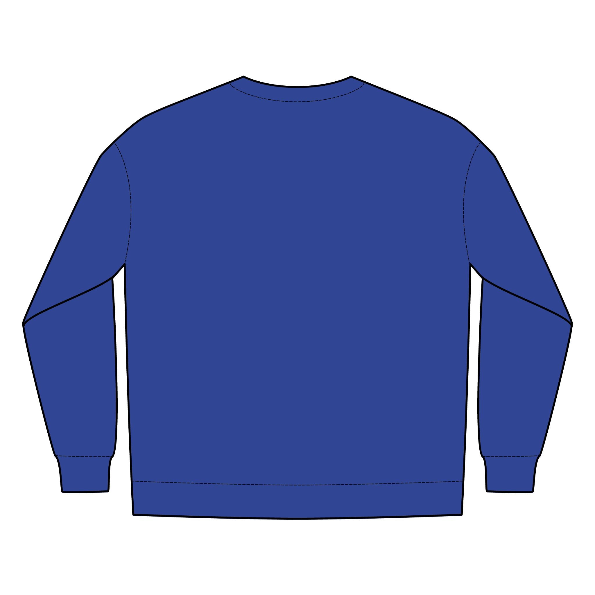 PR3PARED Minimal Gold Crest Embroidered Crewneck Sweatshirt